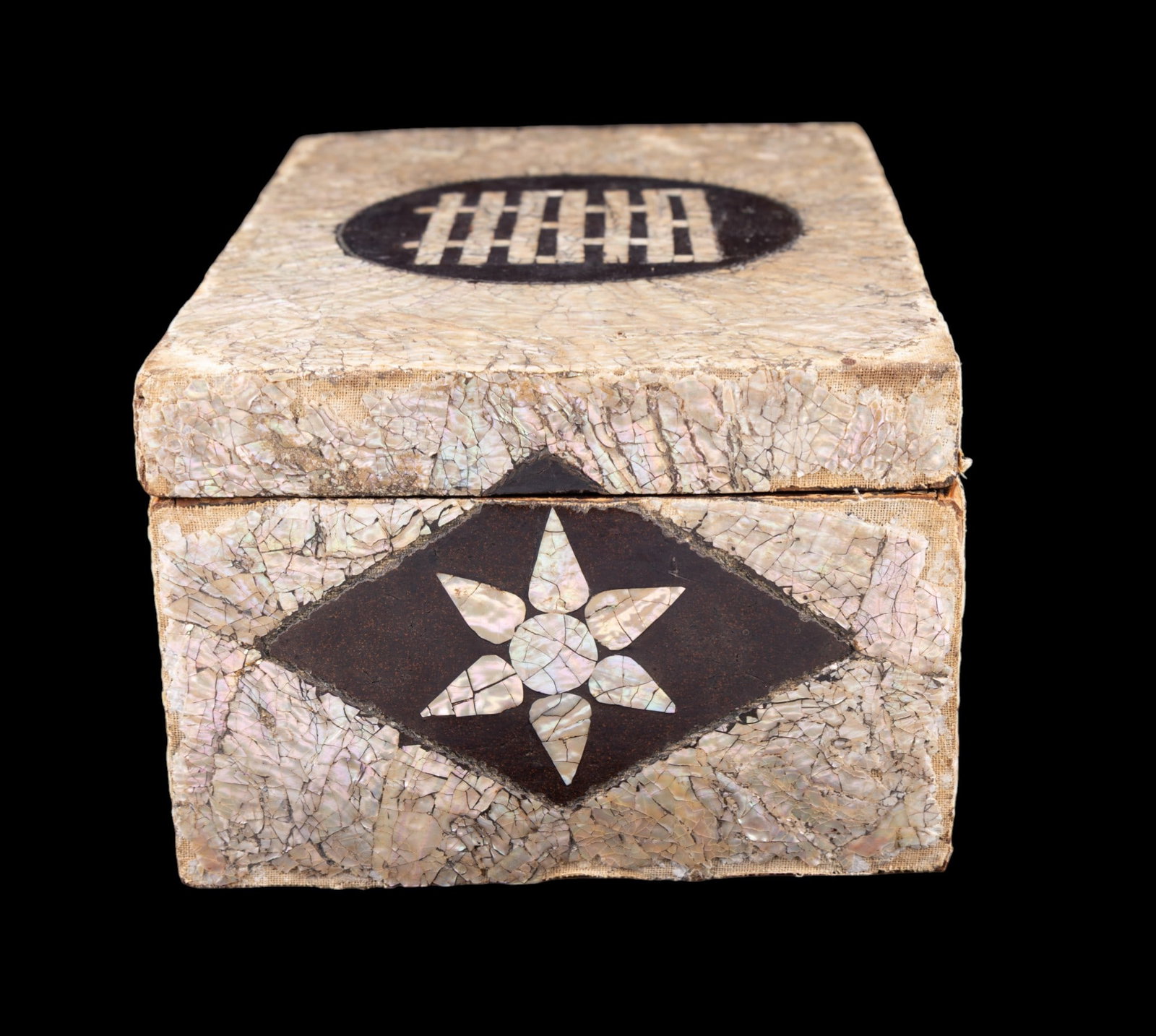 19th C Korean Mother of Pearl Inlaid Box - 15