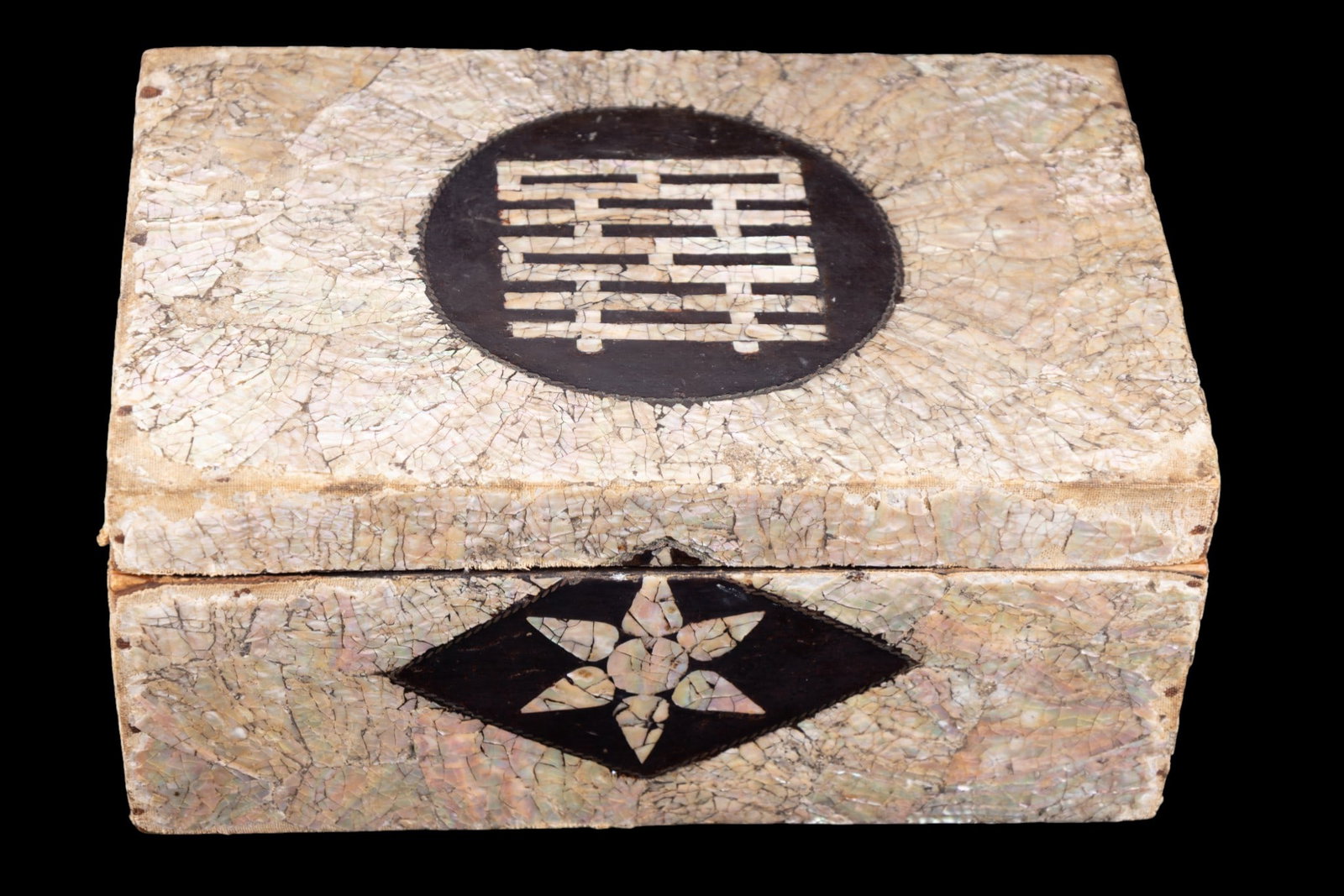 19th C Korean Mother of Pearl Inlaid Box - 2