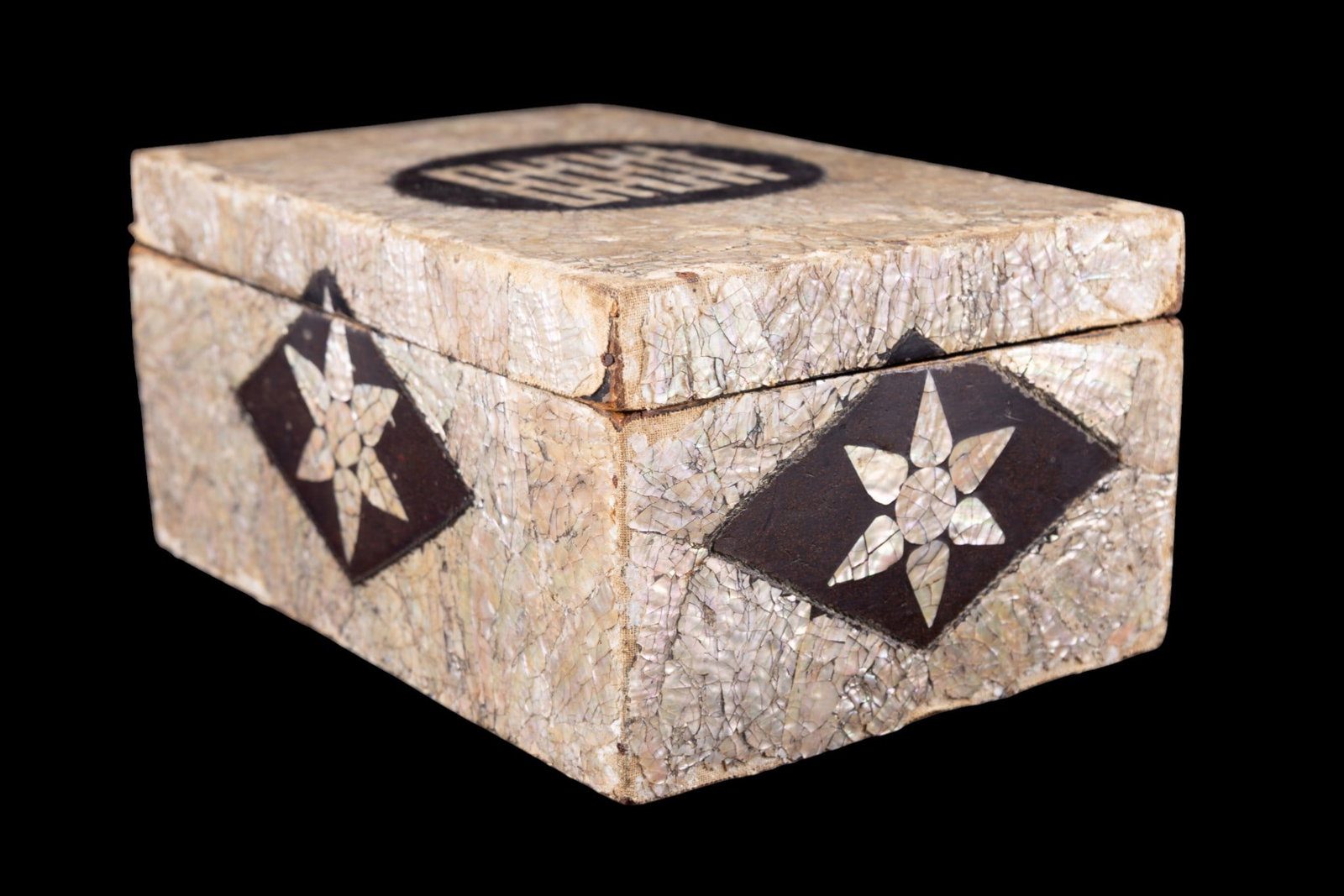 19th C Korean Mother of Pearl Inlaid Box - 3