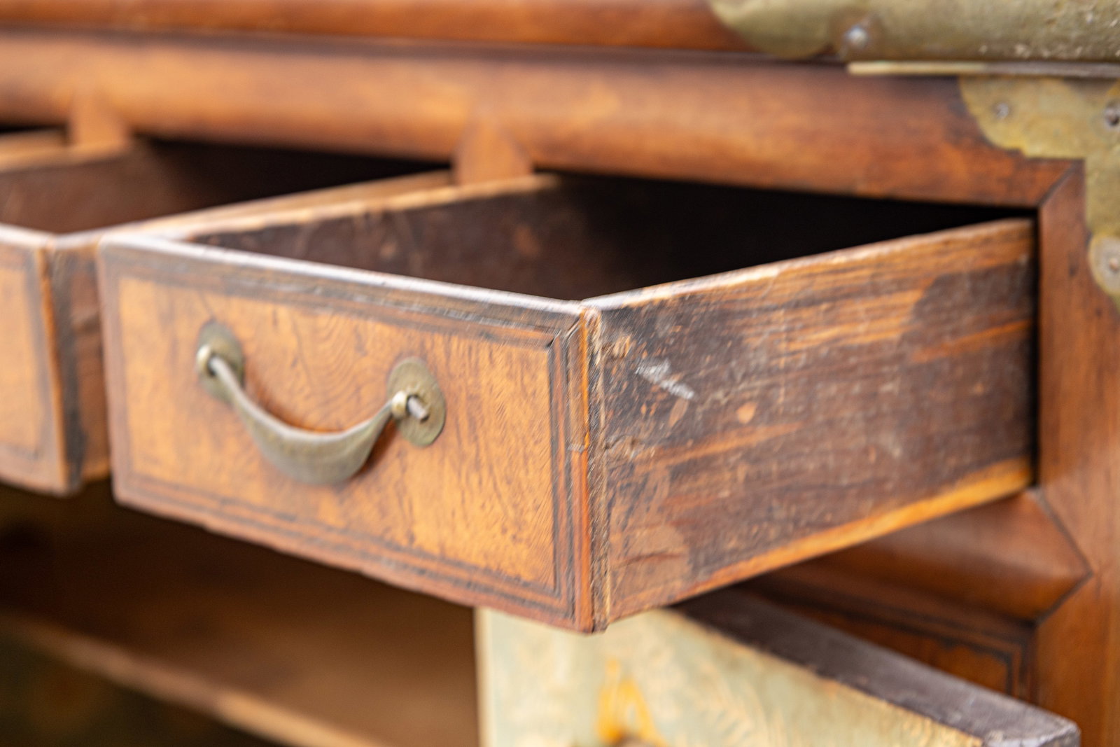 19th C Korean Head Chest 4 Drawer over 2 Doors - 3