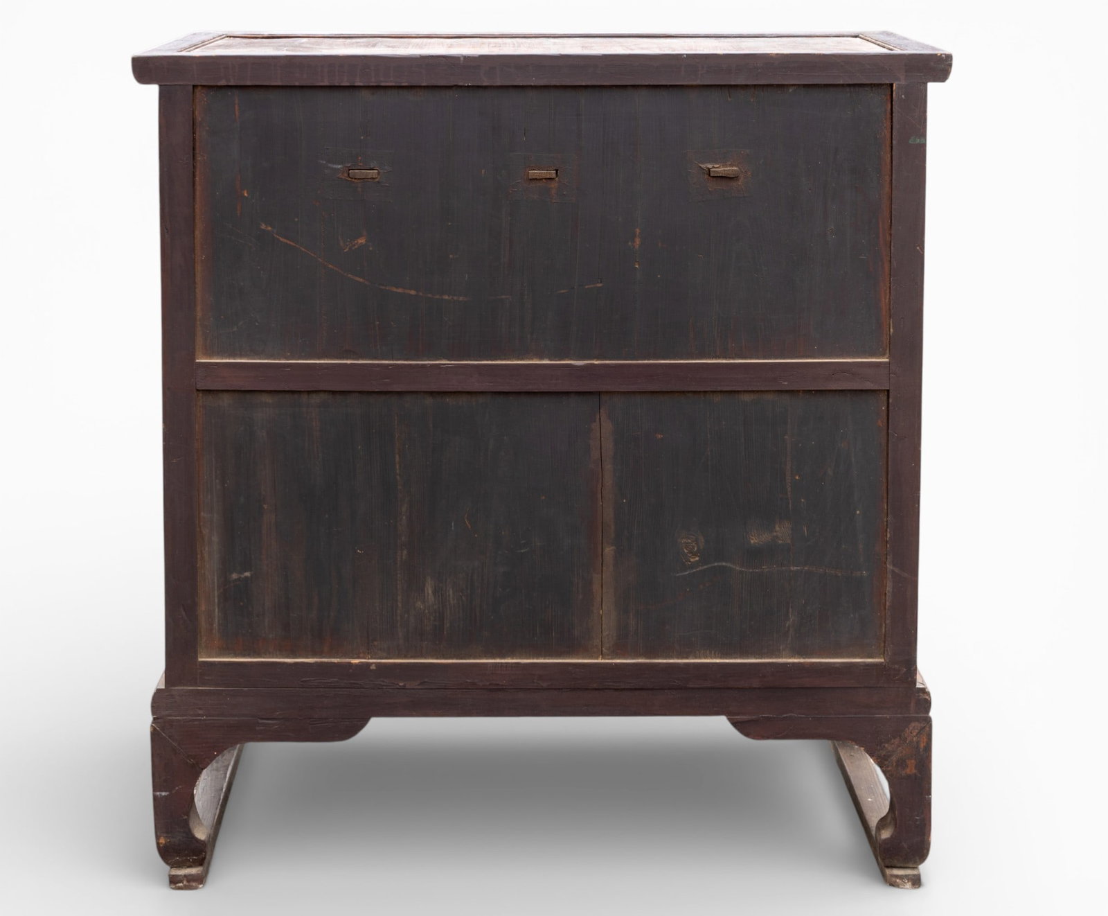 19th C Korean Head Chest 4 Drawer over 2 Doors - 8