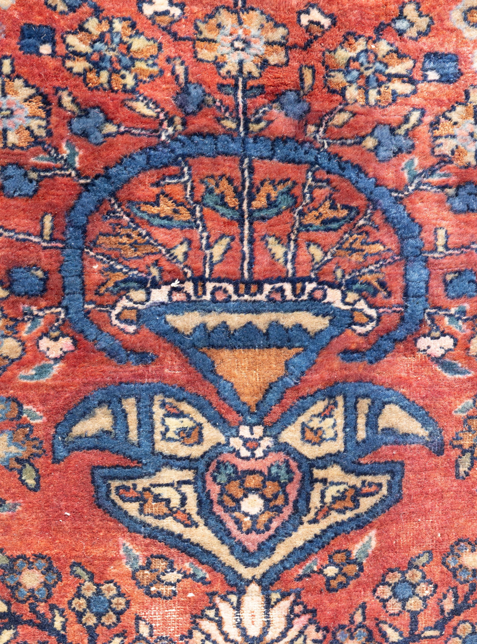 Hand Woven Wool Persian Sarouk Rug - 4