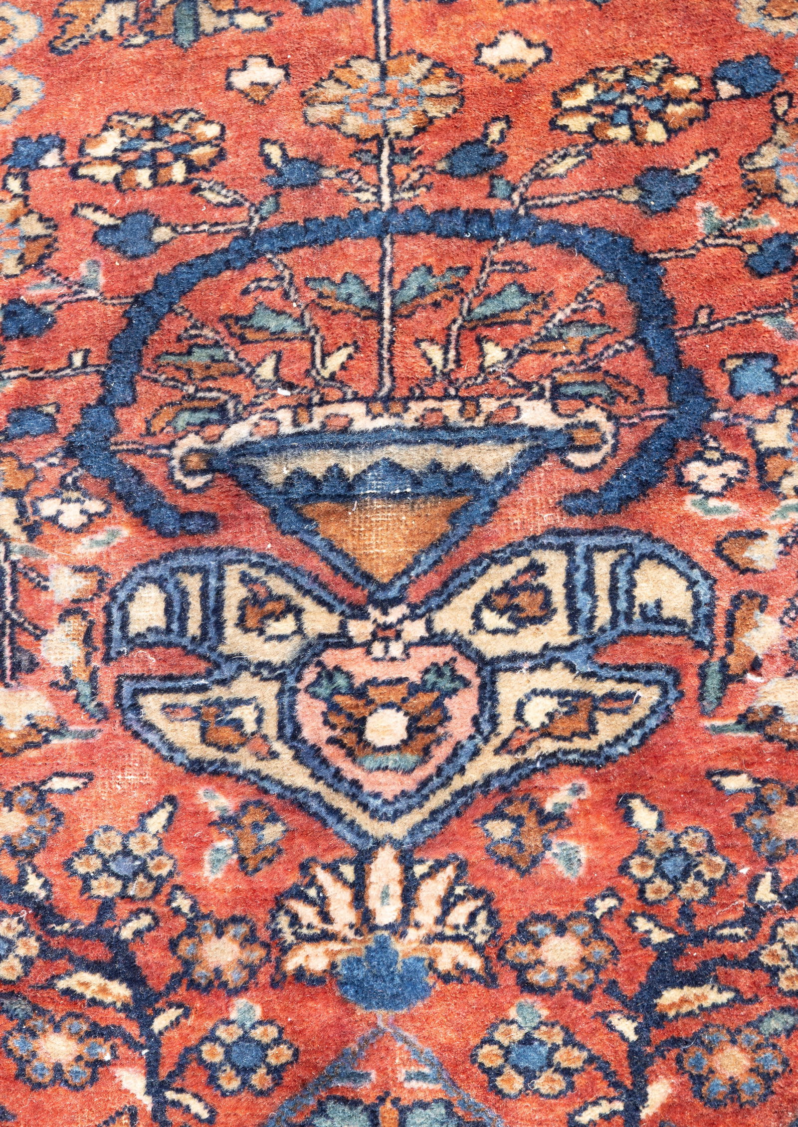 Hand Woven Wool Persian Sarouk Rug - 5