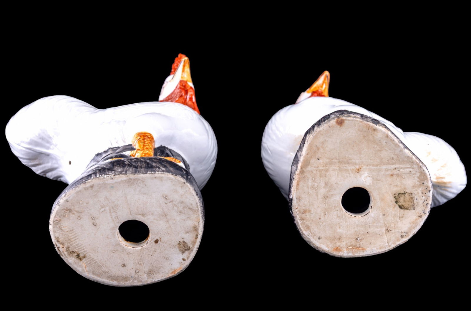 Chinese Export Porcelain Rooster Statuettes - 6