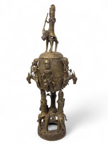 Benin Bronze Ceremonial Trophy, Horses