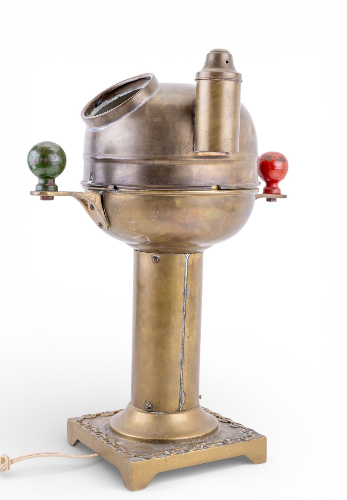 Vintage Bergen Nautik Brass Compass Lamp (1 of 10)