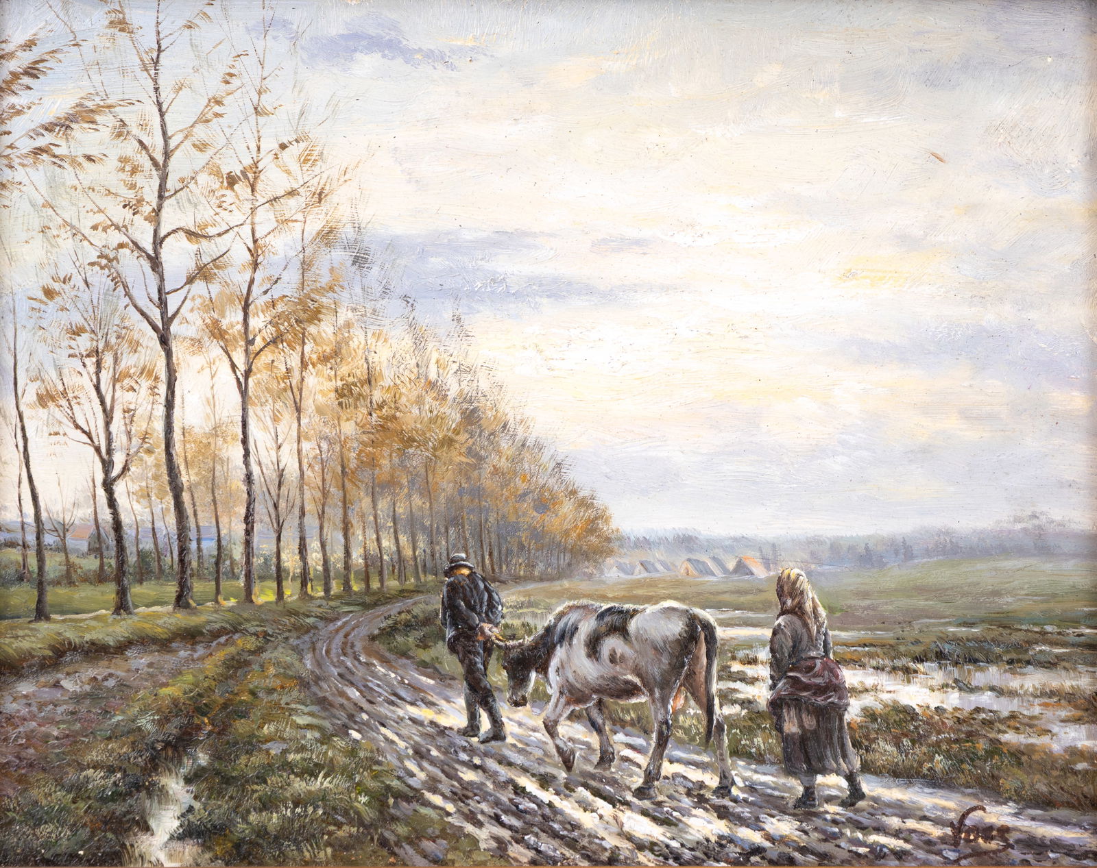 Landscape Oil on Board, Signed - 3