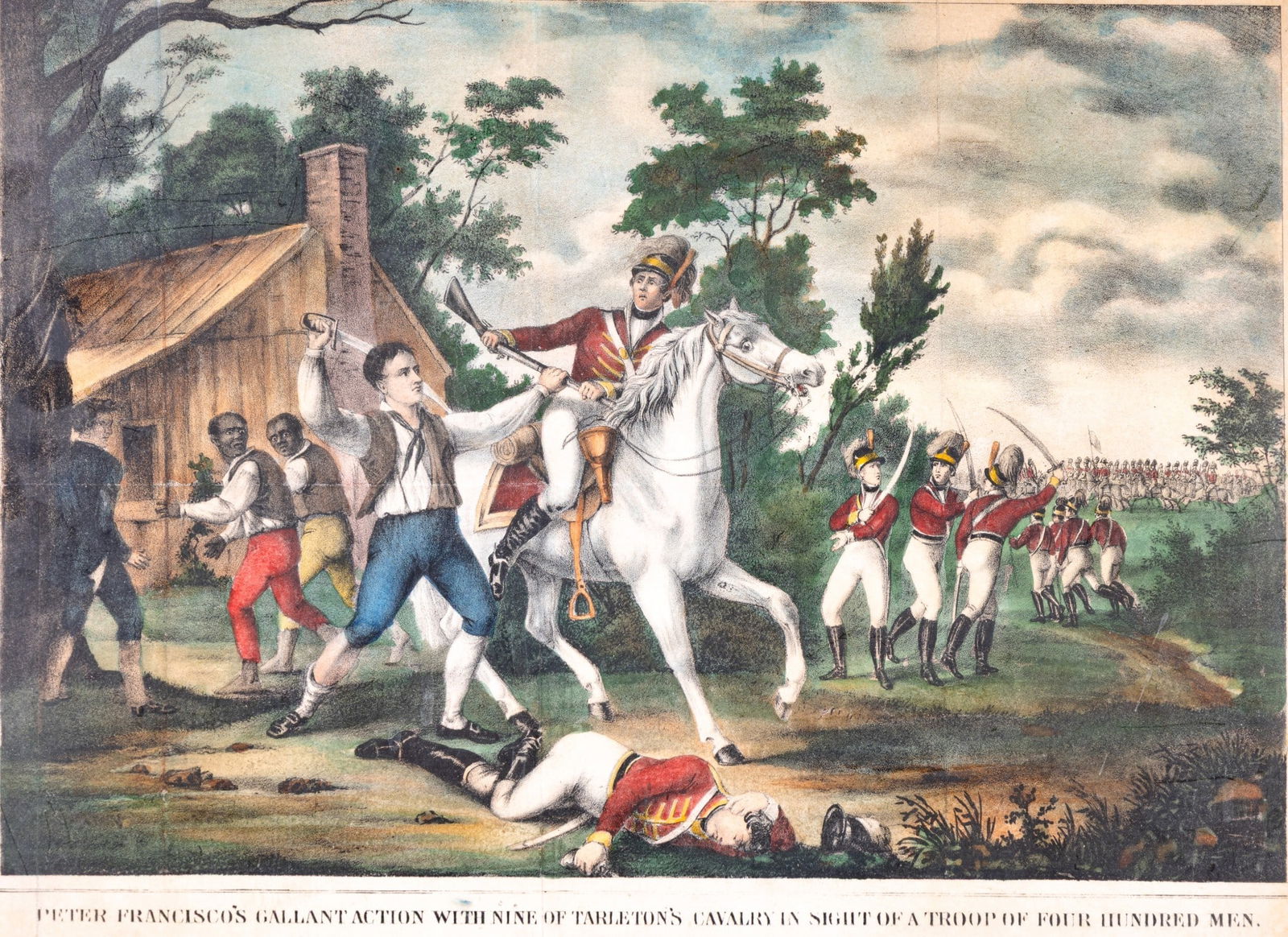 Antique Hand Colored Lithograph - 2