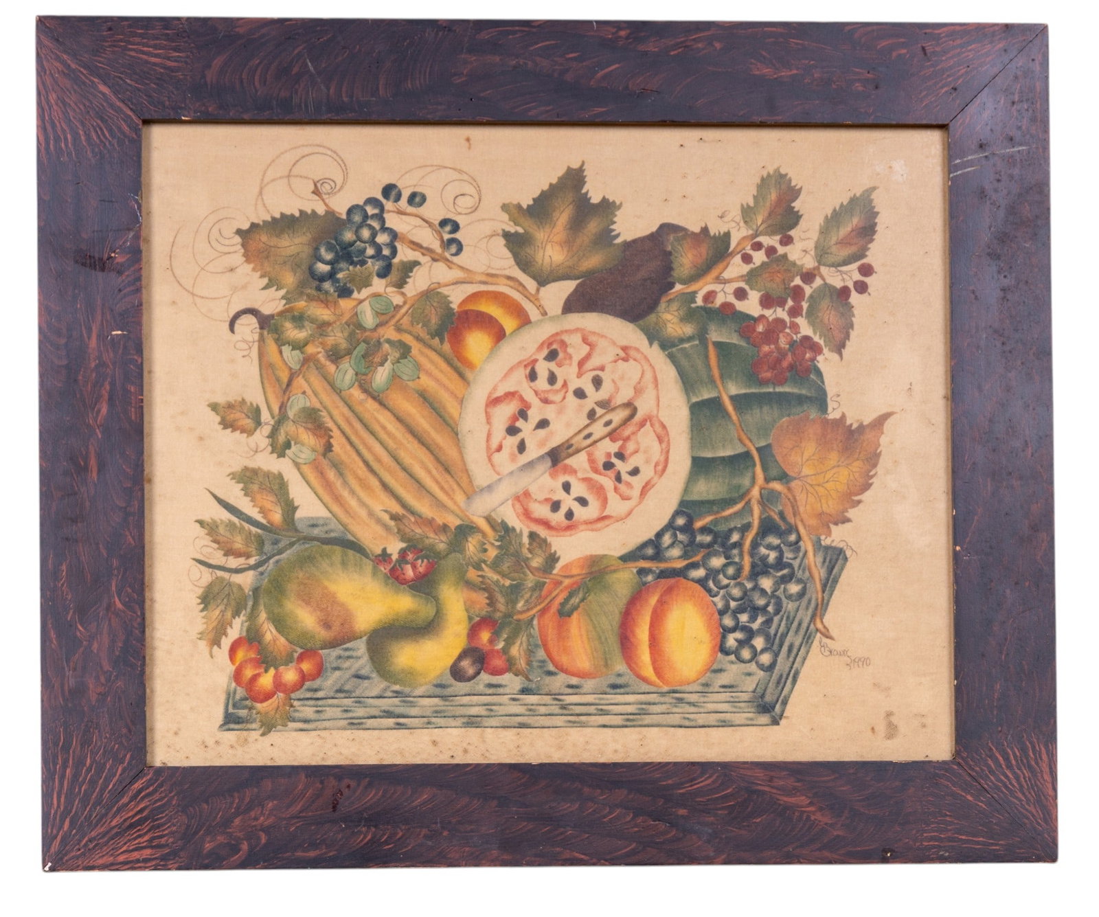 Signed Theorum Fruit Still Life Painting (1 of 6)