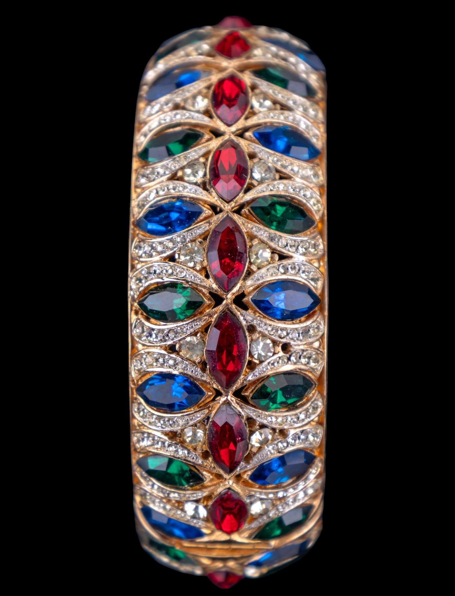 Vintage Rhinestone Bangle - 2