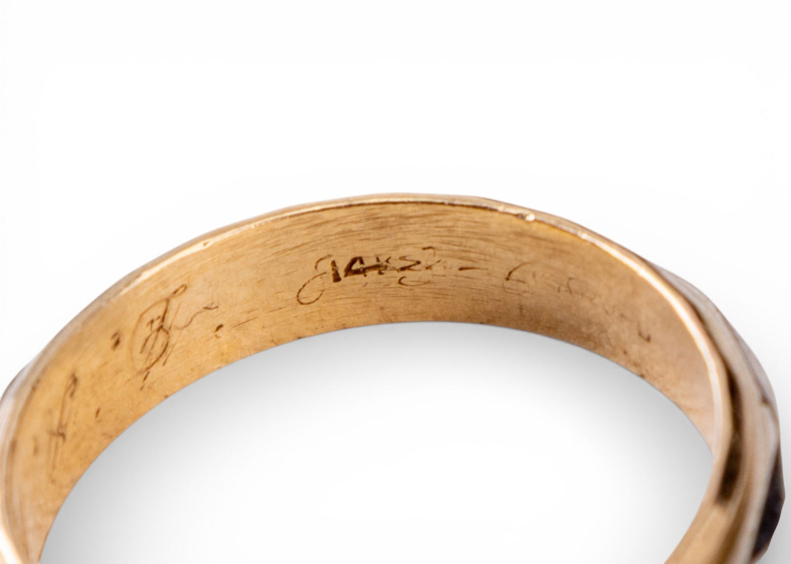 14k Gold Patterned Ring - 6