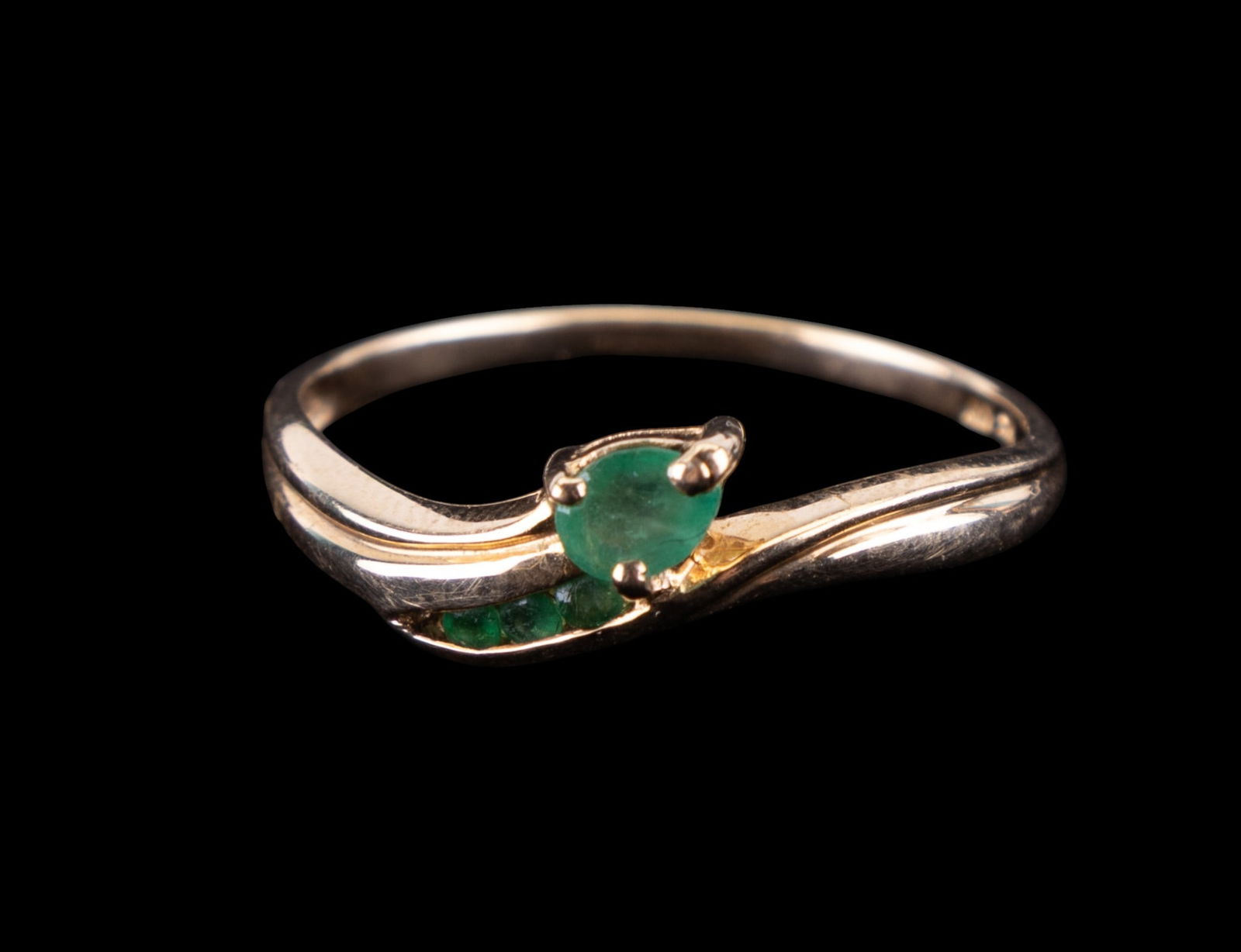 10K Gold Emerald Ring - 2