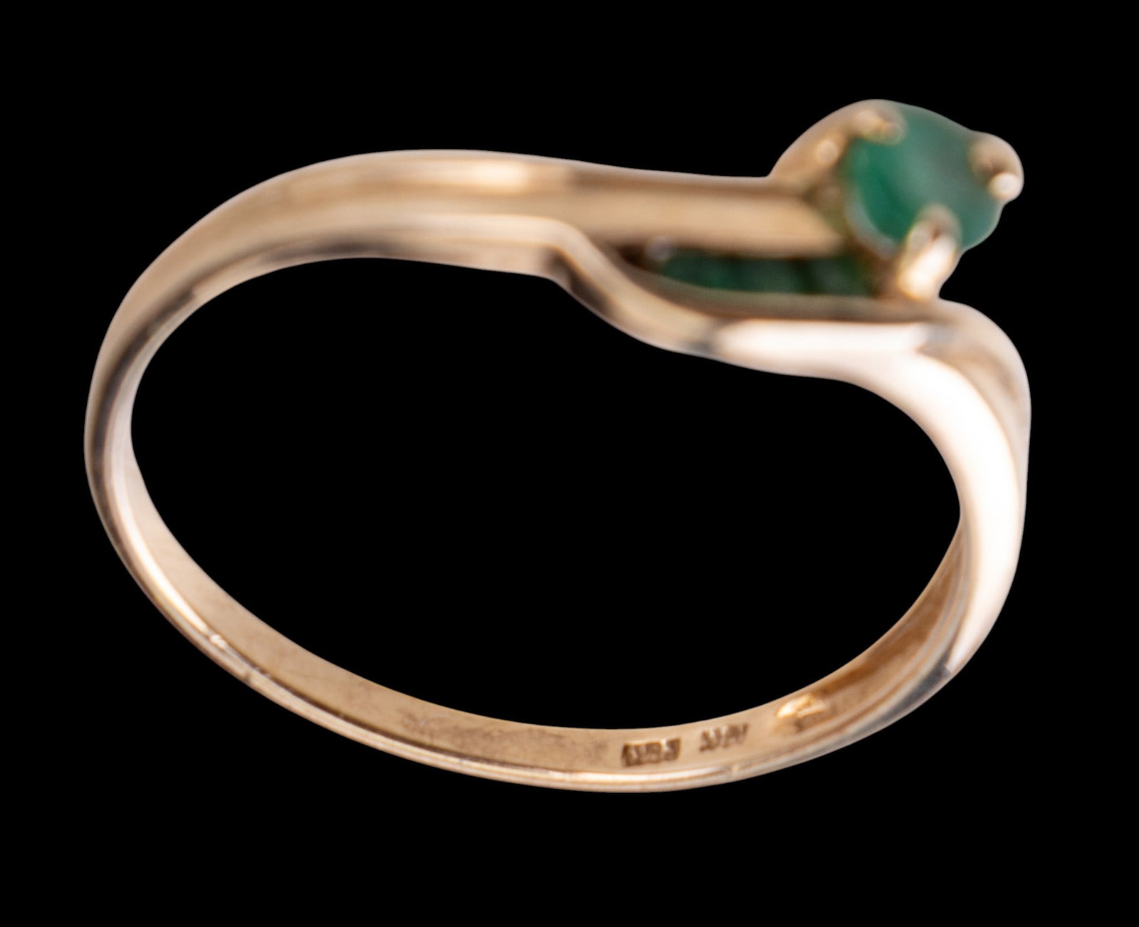10K Gold Emerald Ring - 5
