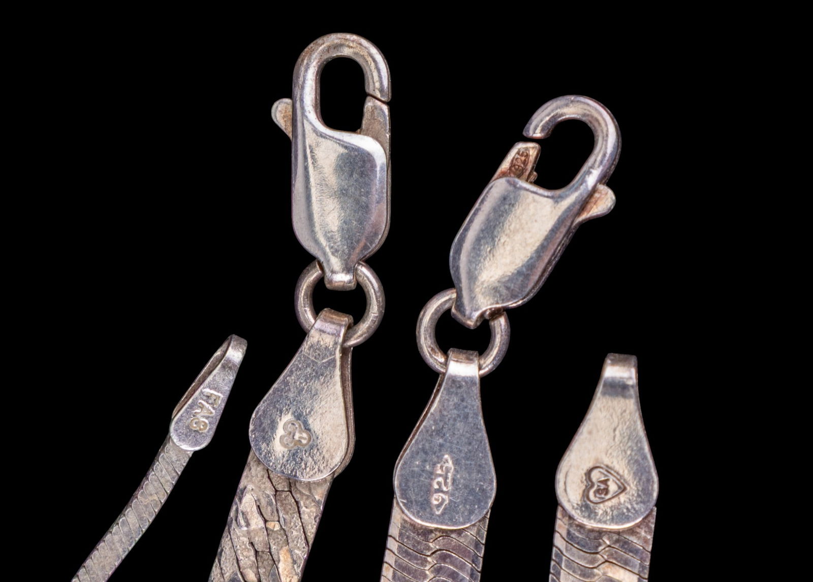 Sterling Silver Chains, Bracelets, Brooches - 3