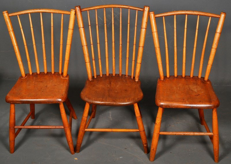 Three 19thC Windsor Chairs