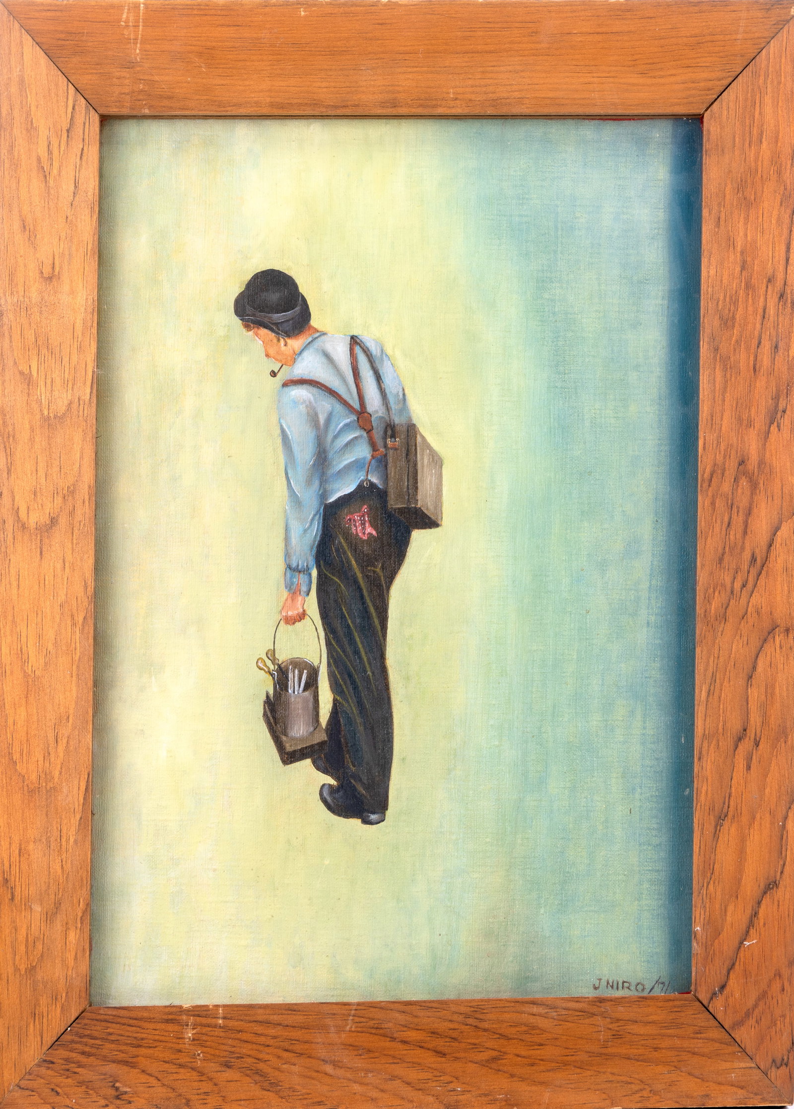 'A Tinsmith' by John Niro (Am. 1906-1989) Oil (1 of 5)
