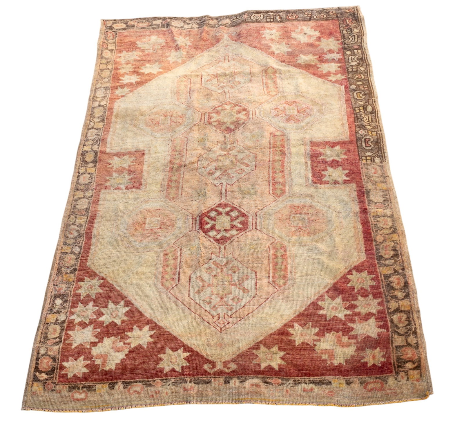 Antique Wool Oushak Rug (1 of 9)