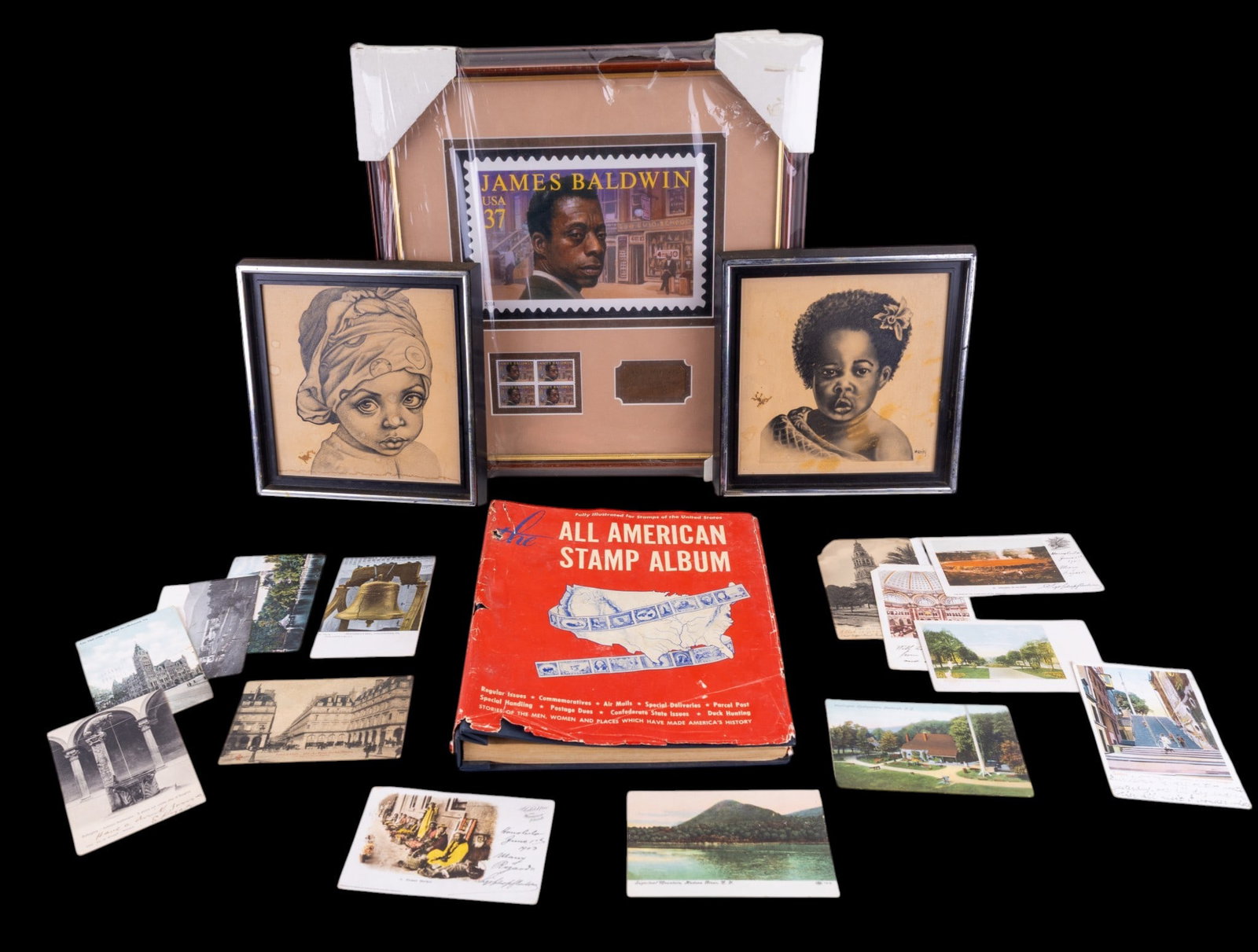 Collectible Stamp, Stamp Book, Antique Post Cards (1 of 8)