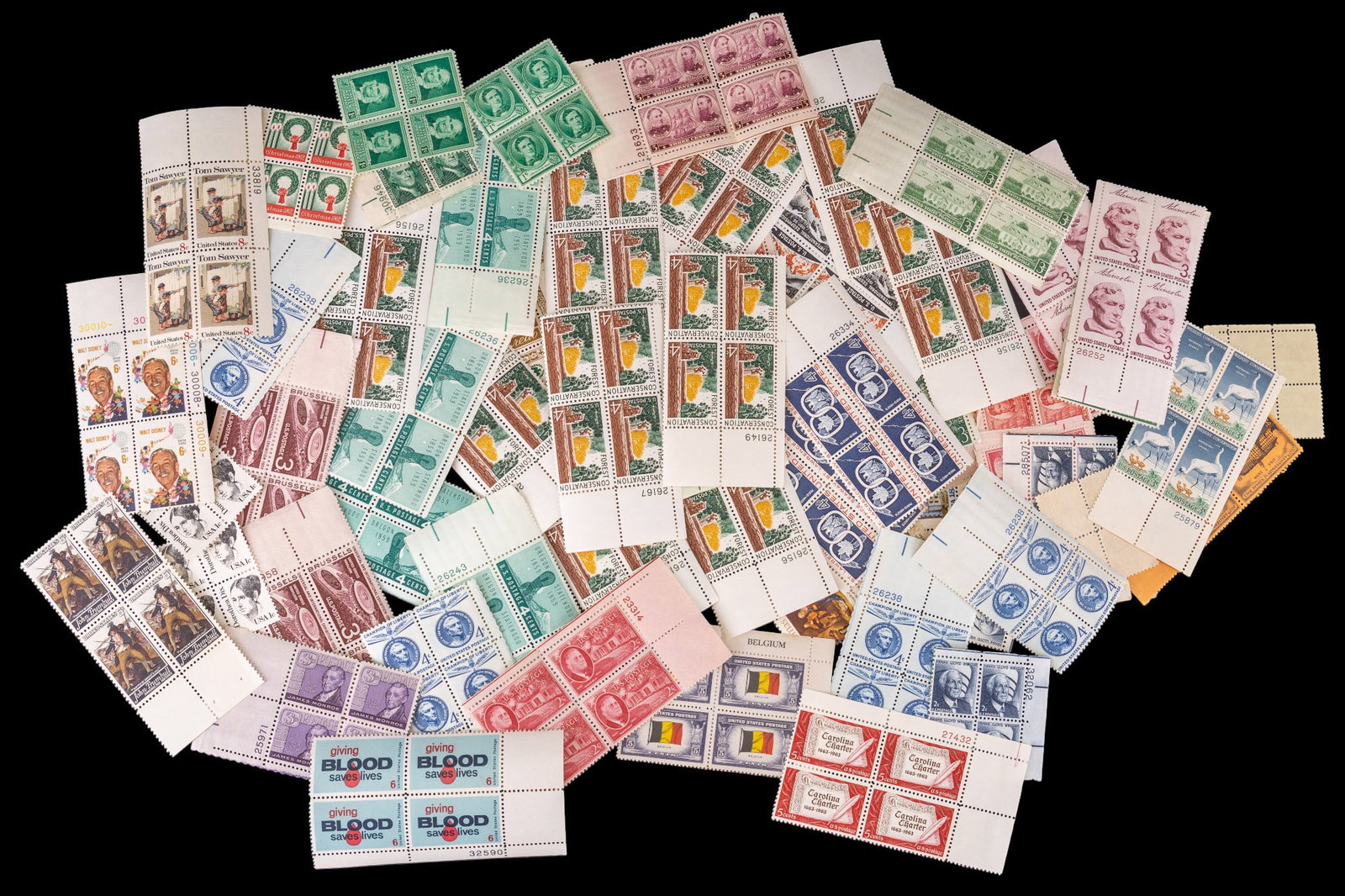 Early Vintage USPS Postage Stamp Sheets (1 of 9)