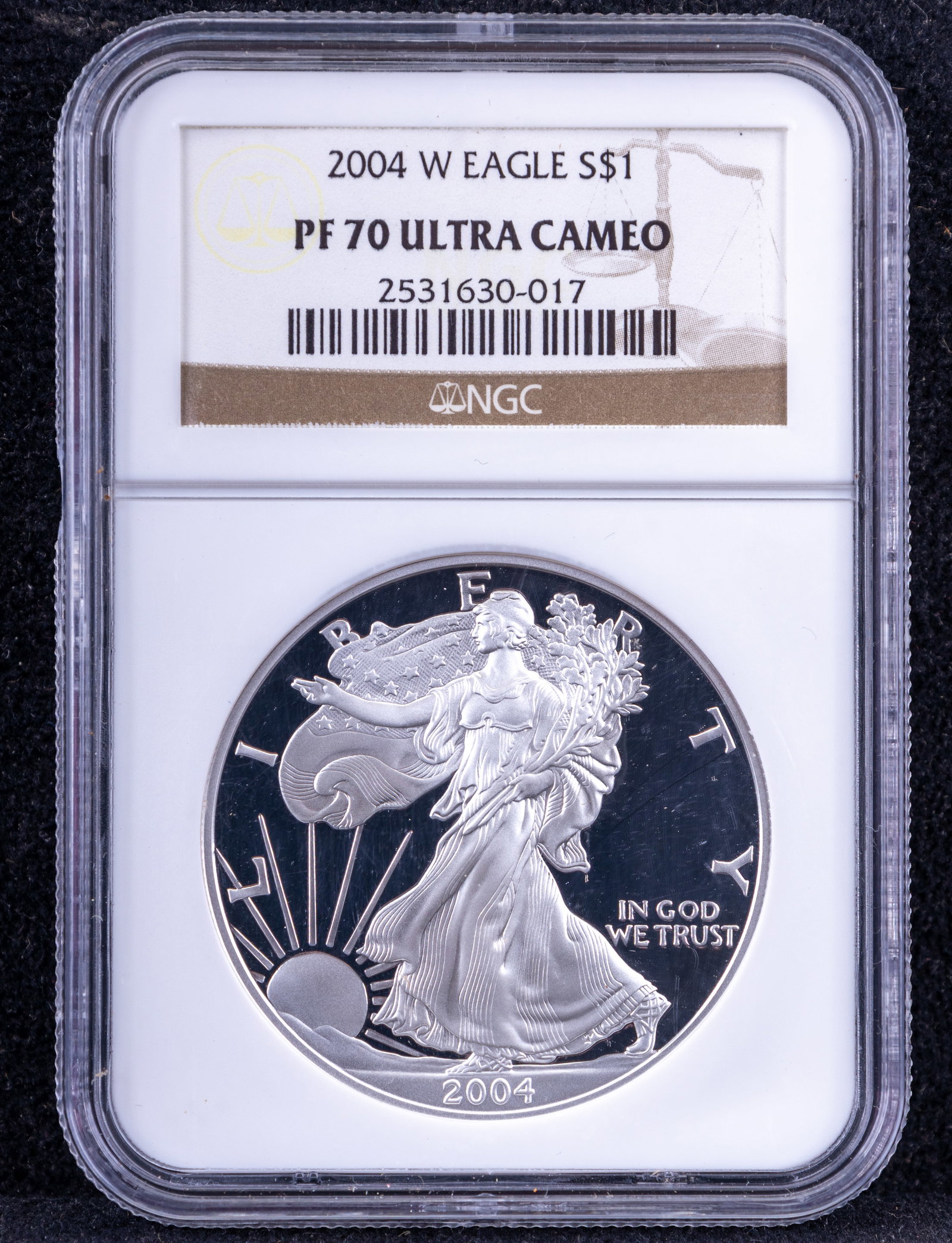 2004-W American Silver Eagle PF70 Ultra Cameo (1 of 3)