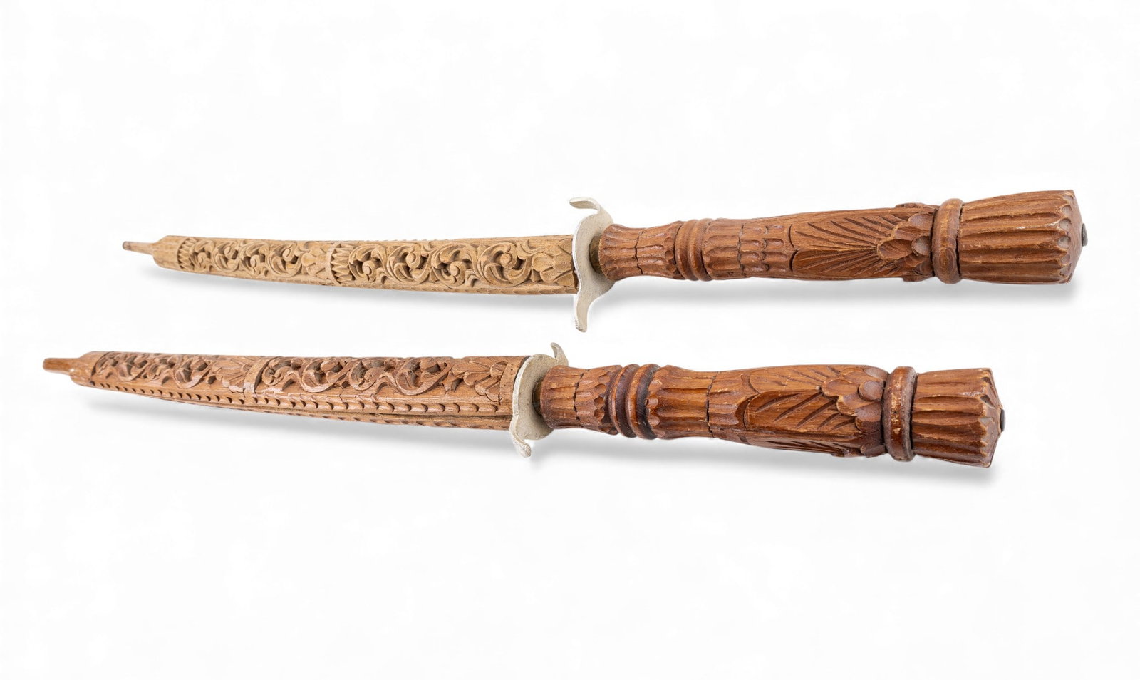 Carved Wood Indonesian Souvenir Swords (1 of 20)
