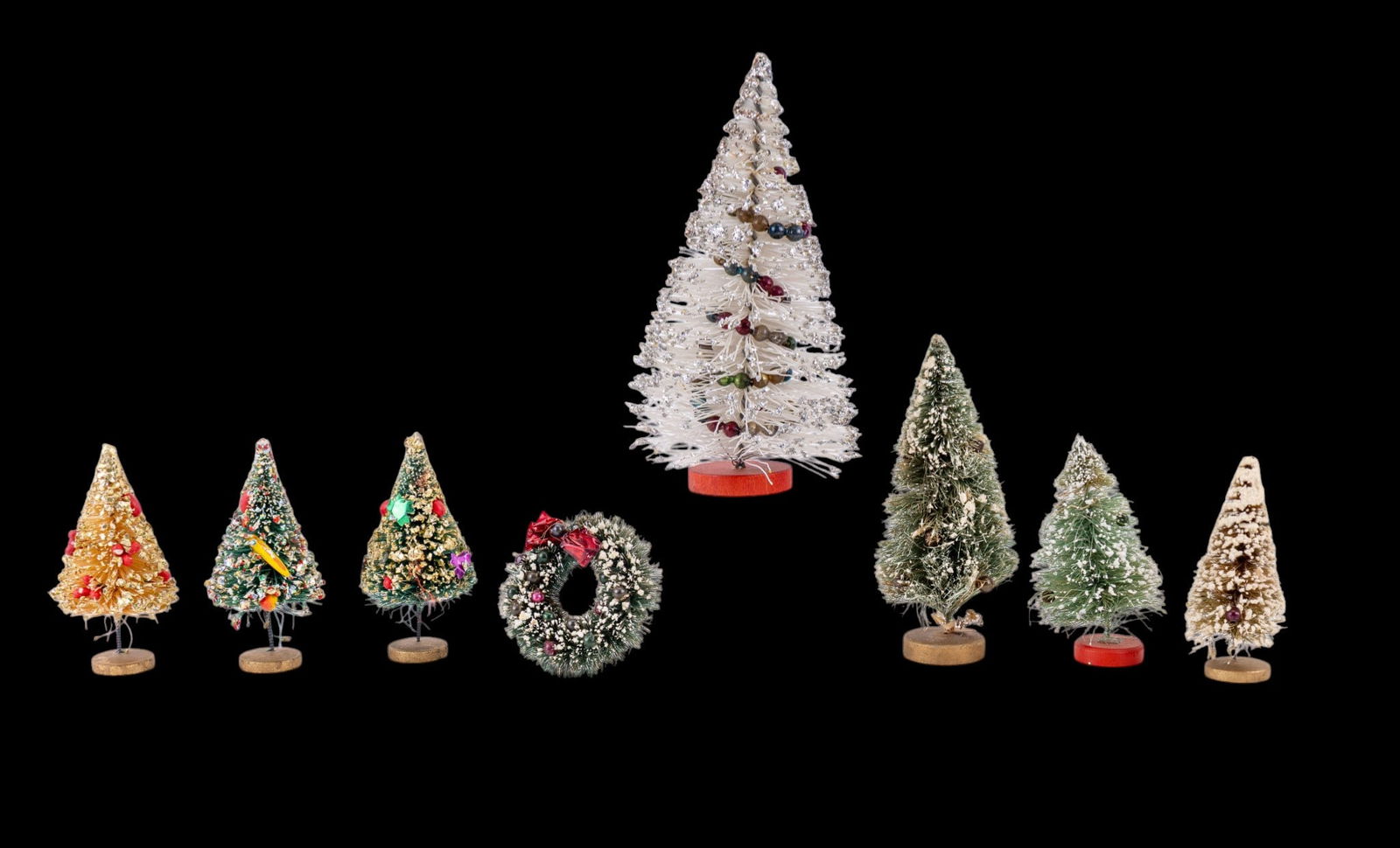 Vintage Bottle Brush Trees (1 of 6)