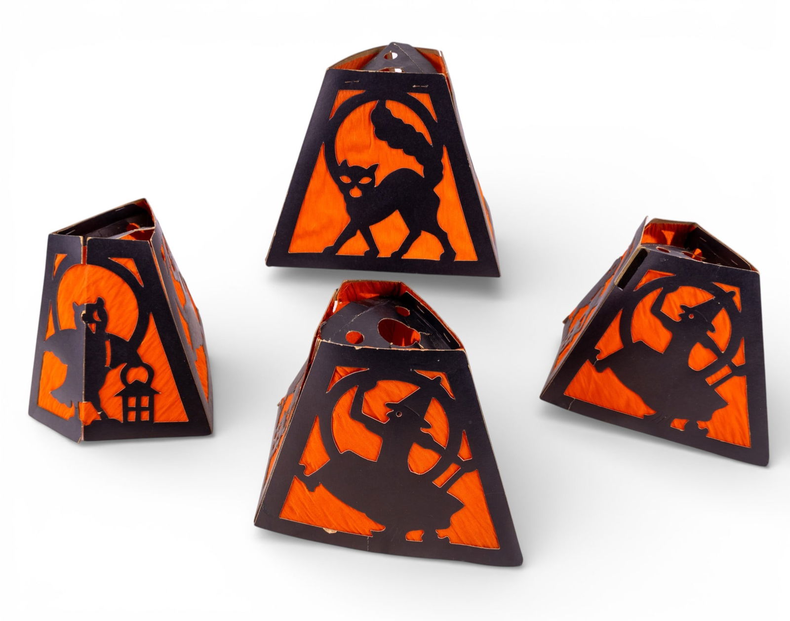 4 Vintage Foldable Halloween Lanterns (1 of 4)