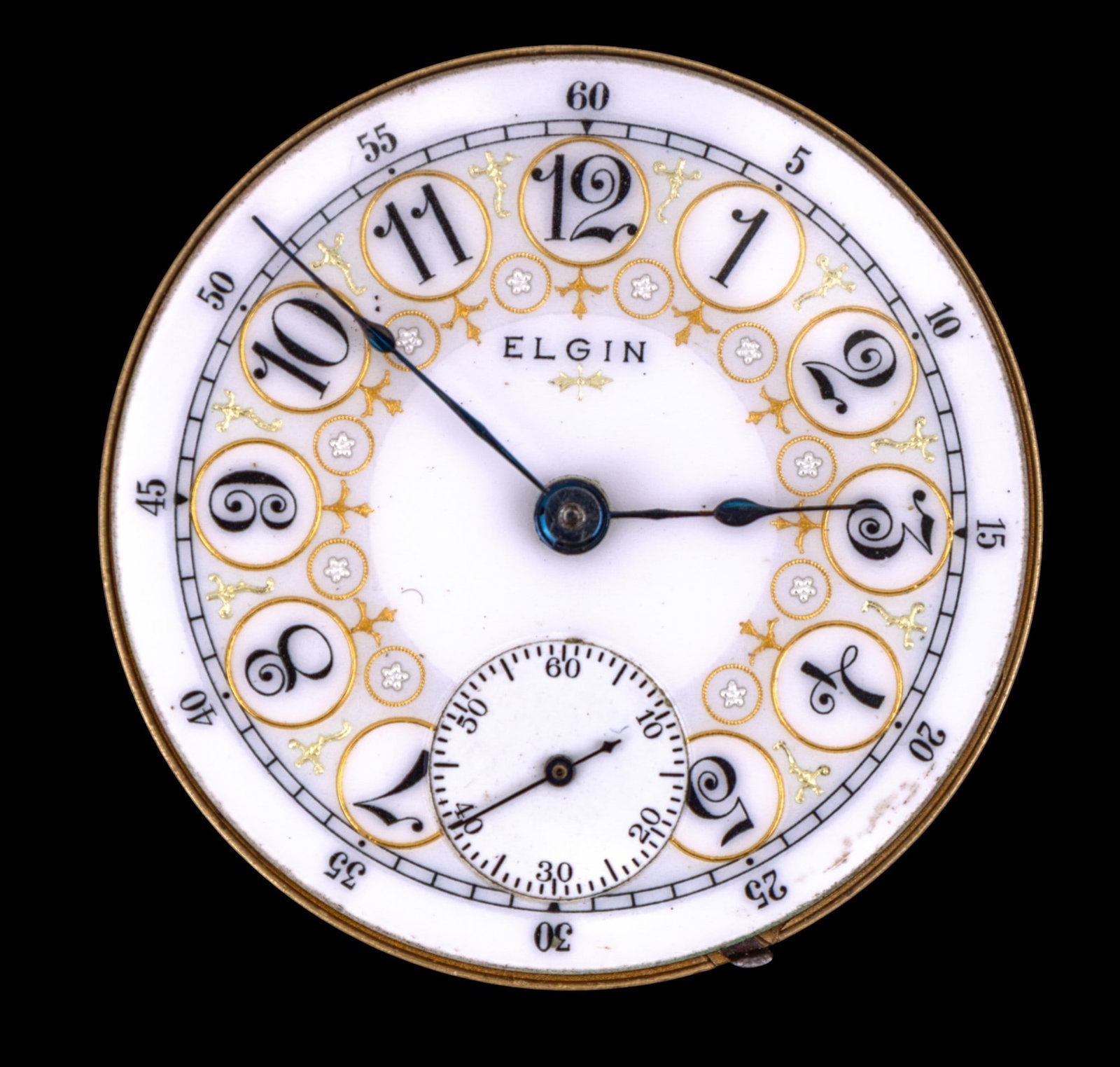 Antique Elgin Movement with Fancy Dial (1 of 7)