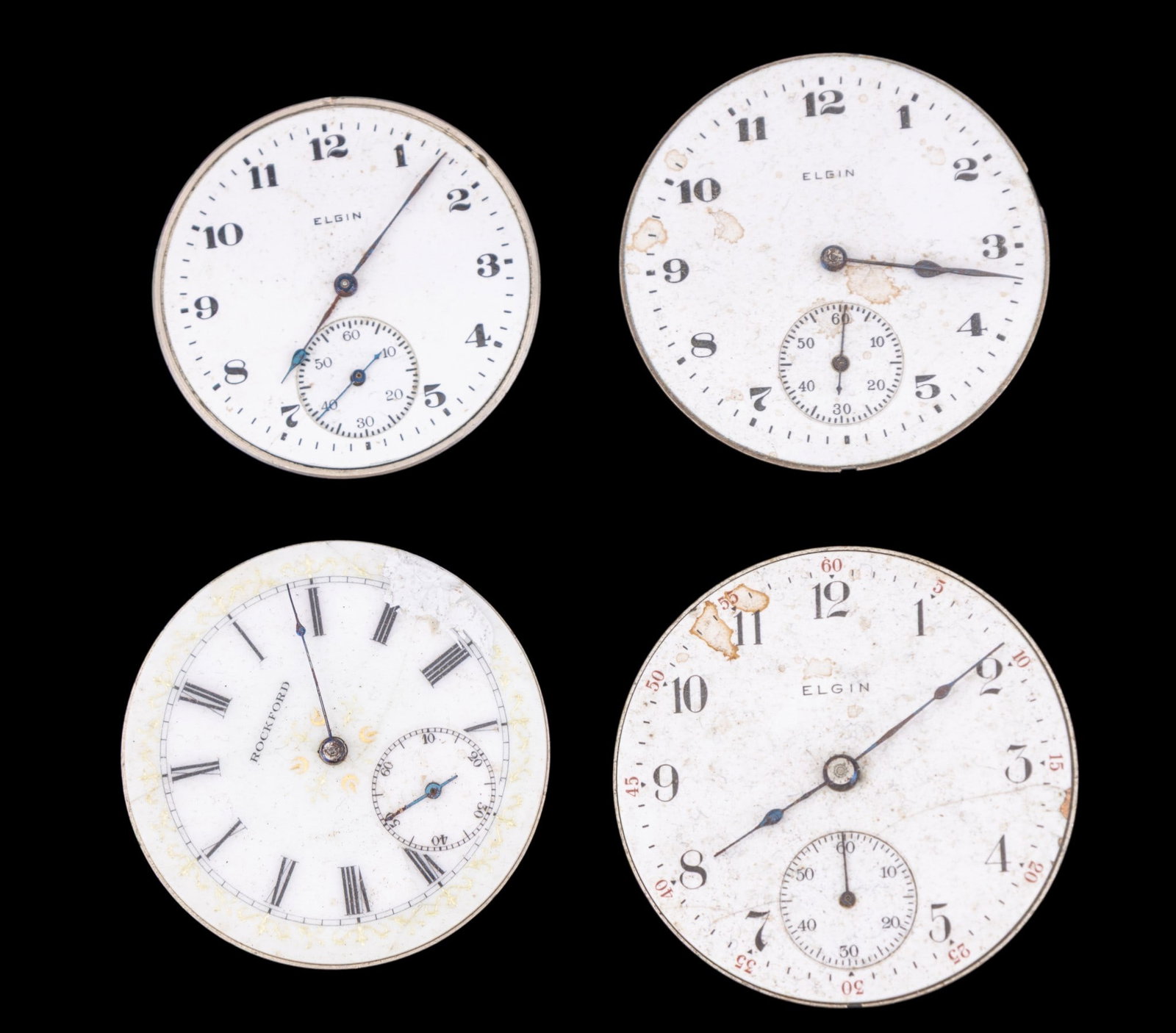 Elgin and Rockford Pocket Watch Movements (1 of 5)