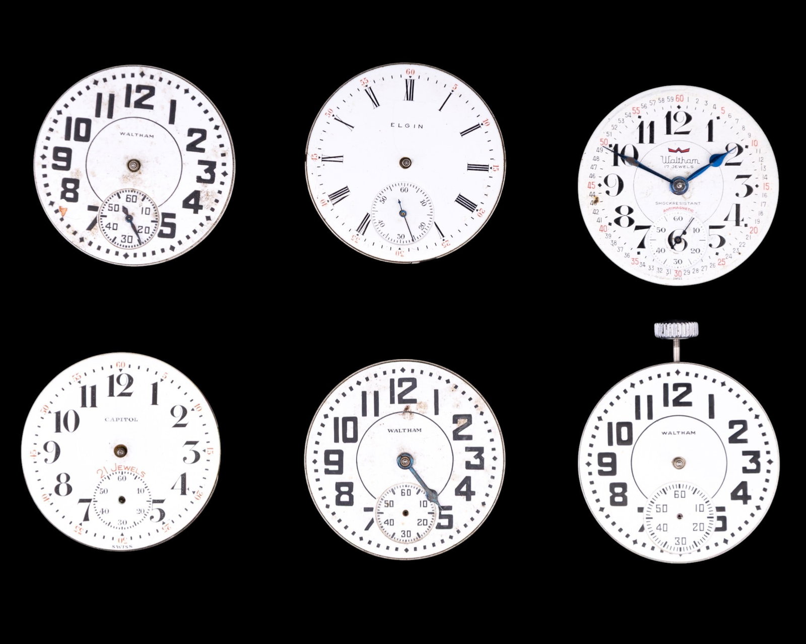 Waltham and Other Pocket Watch Movements (1 of 8)