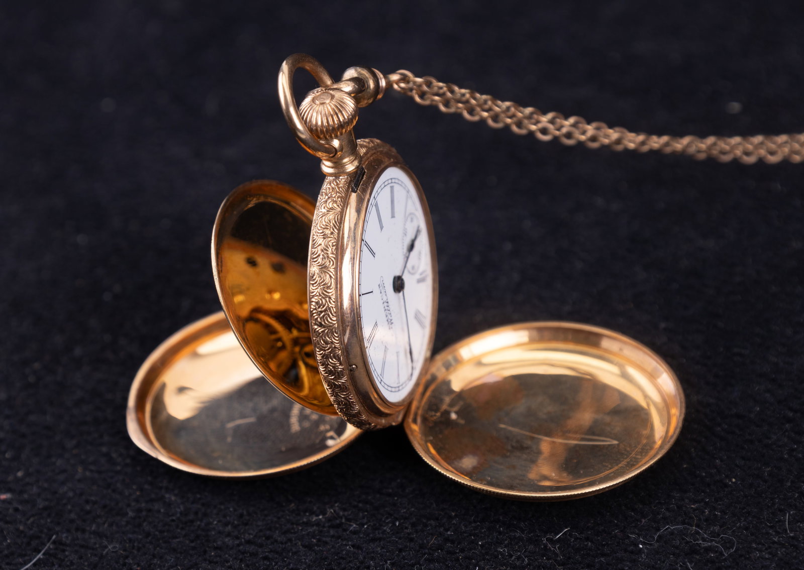 14K Gold Antique Waltham Pocket Watch - 4