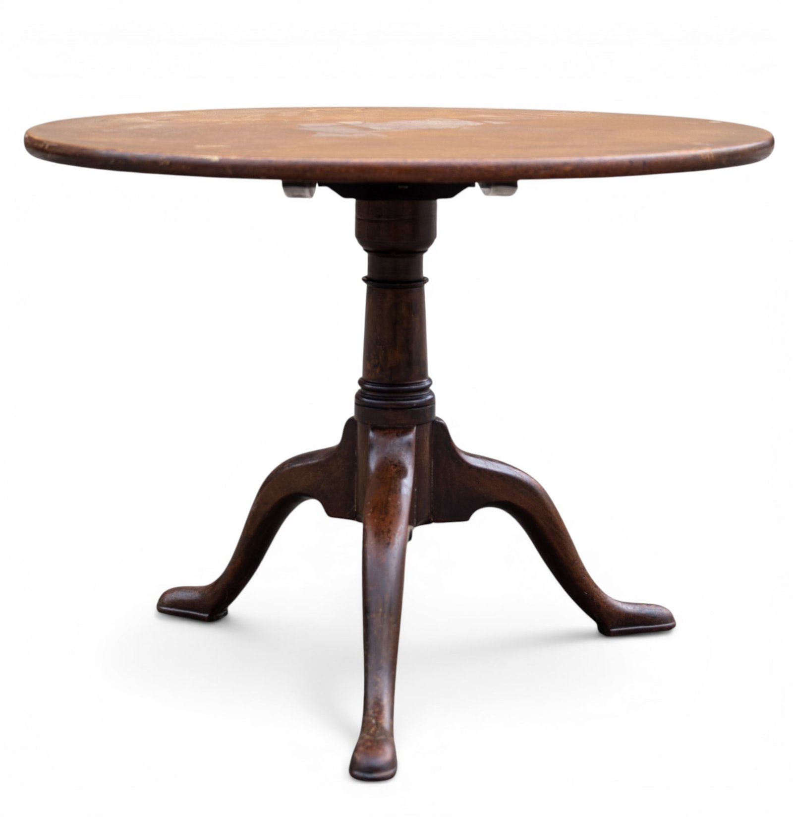 18th C Mahogany Tilt-Top Tea Table (1 of 7)