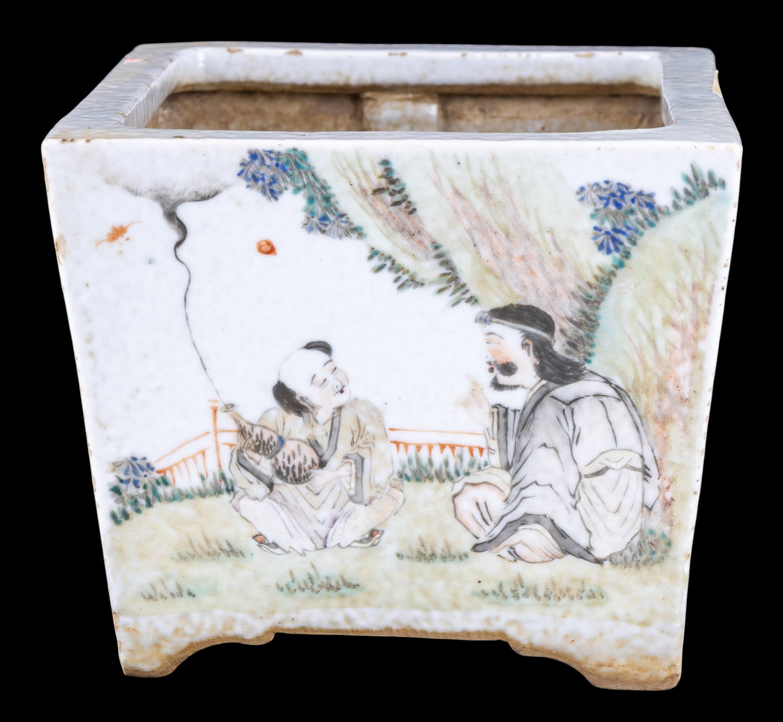 Chinese Qing Famille Rose Porcelain Jardiniere (1 of 9)