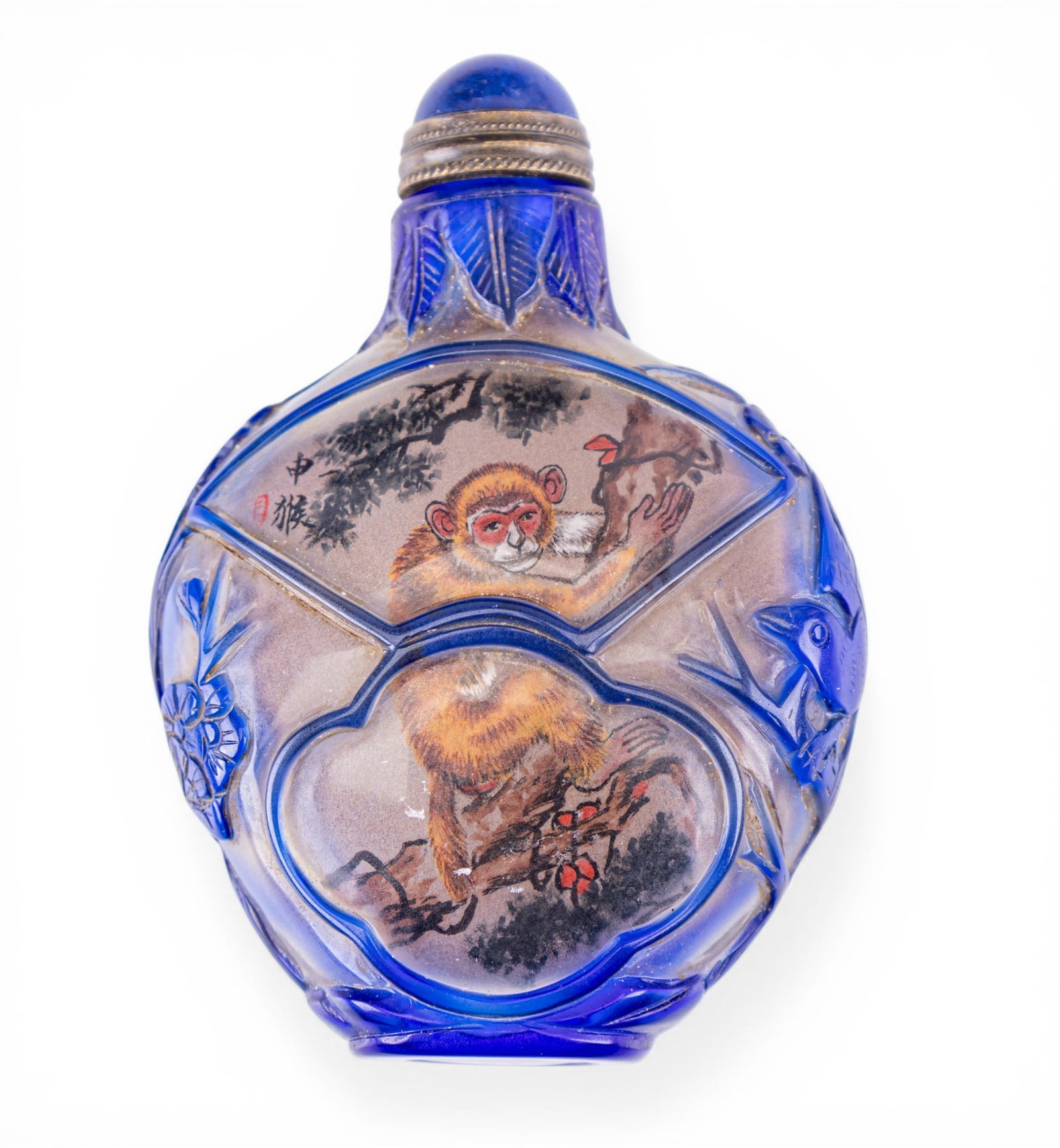 Chinese Reverse Painted Peking Glass Snuff Bottle (1 of 8)