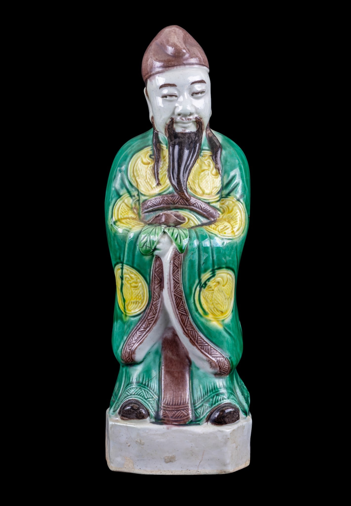 Chinese Glazed Porcelain Figure of Scholar (1 of 11)