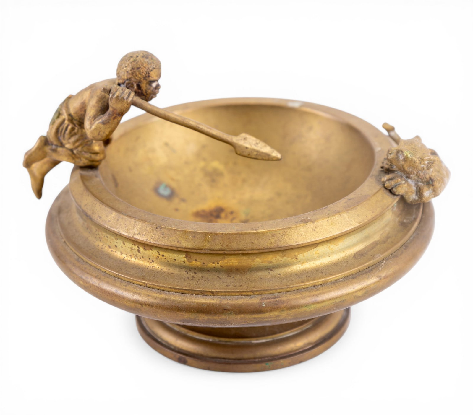 Antique Bronze African Themed Figural Ashtray (1 of 9)