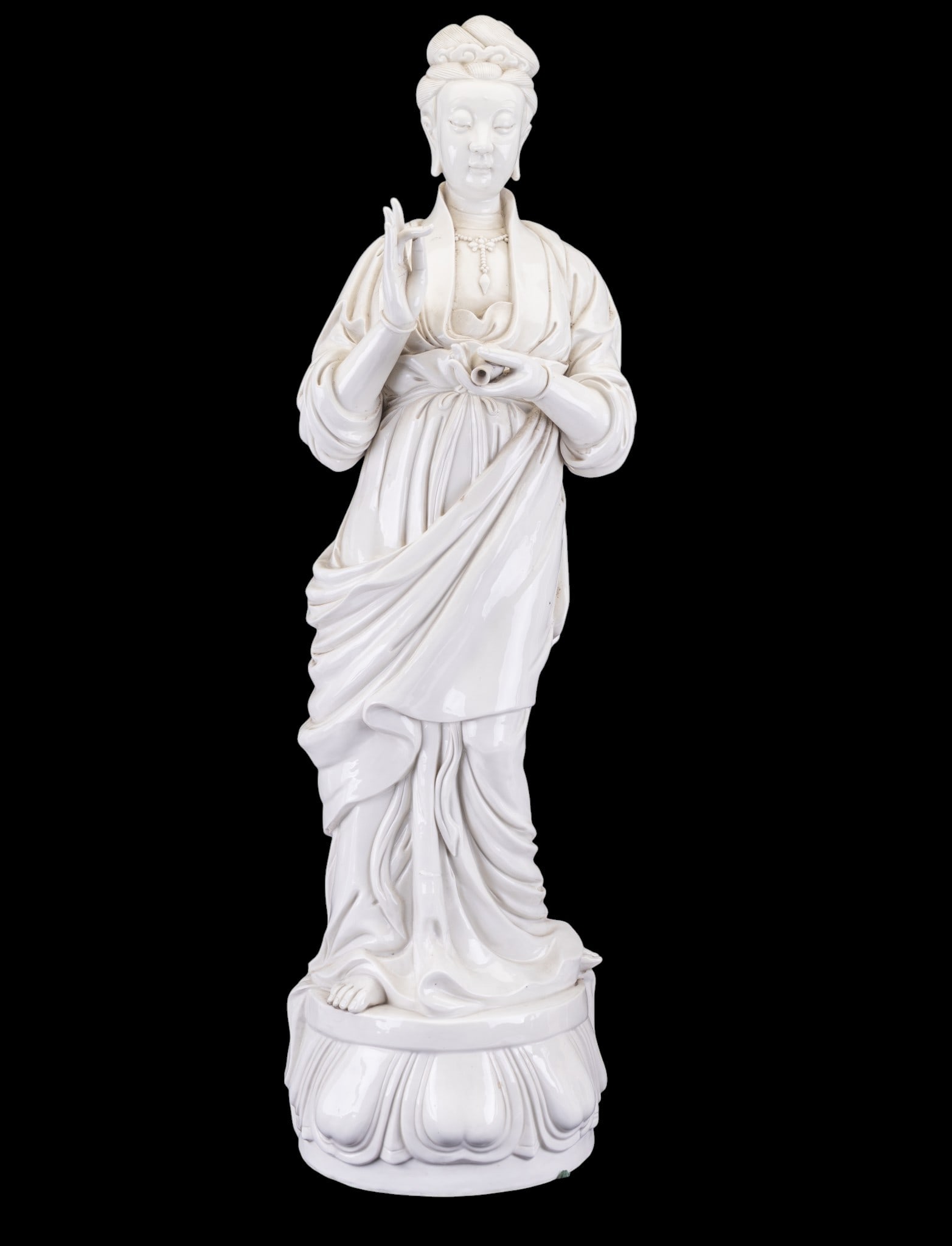Large Chinese Blanc-de-Chine Guanyin (1 of 11)
