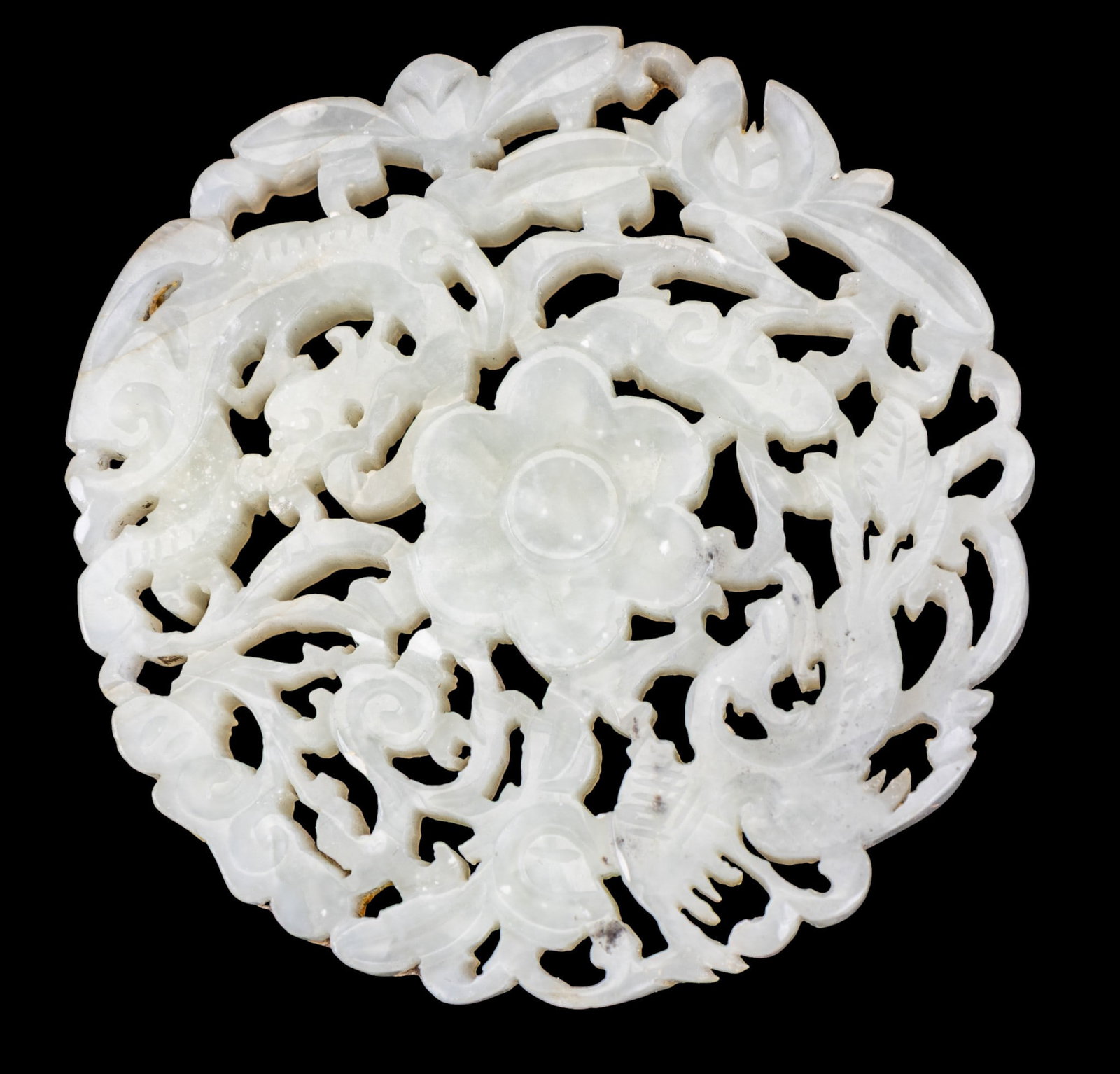 Asian Carved Jade Pendant (1 of 3)