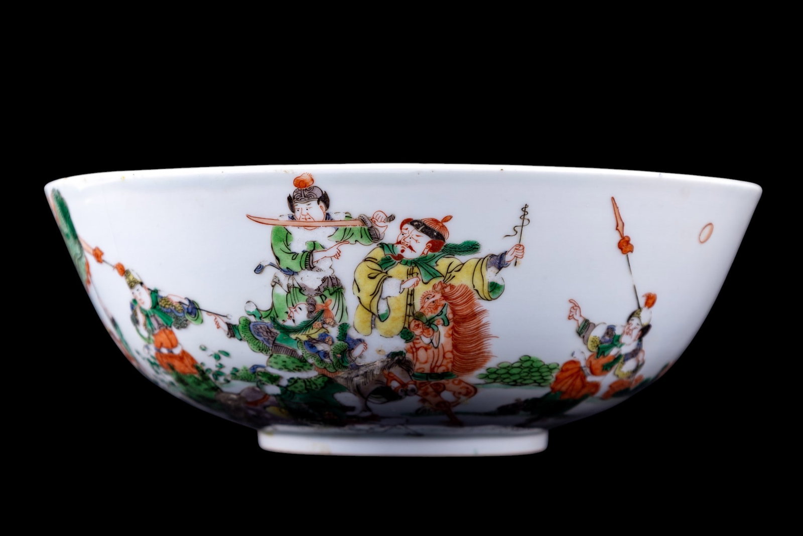 Chinese Porcleain Figural Bowl, 18C (1 of 10)