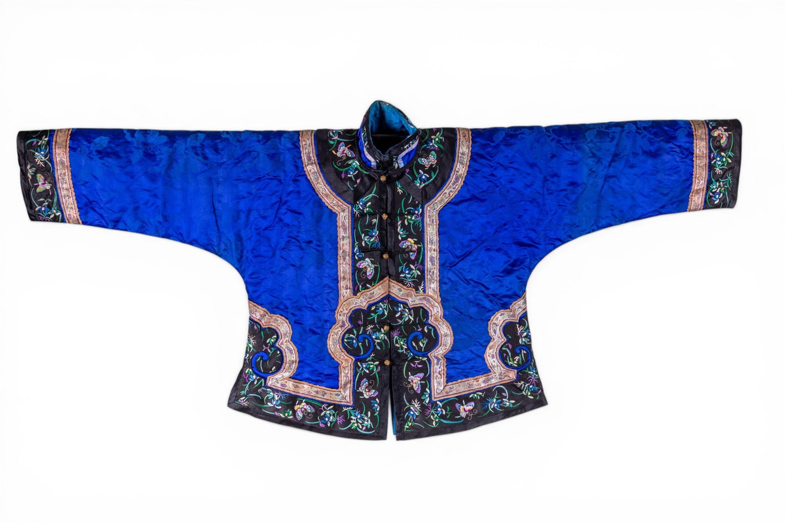19th C Chinese Qing Embroidered Silk Jacket (1 of 13)