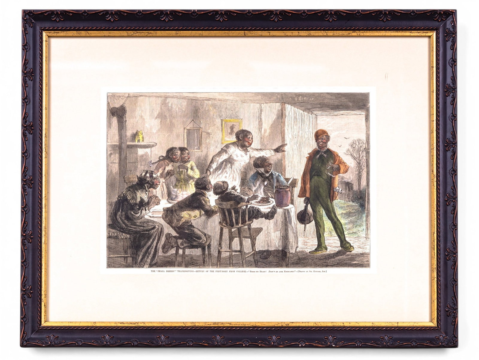 Harper's Weekly Hand Tinted Engraving attr Eytinge (1 of 6)