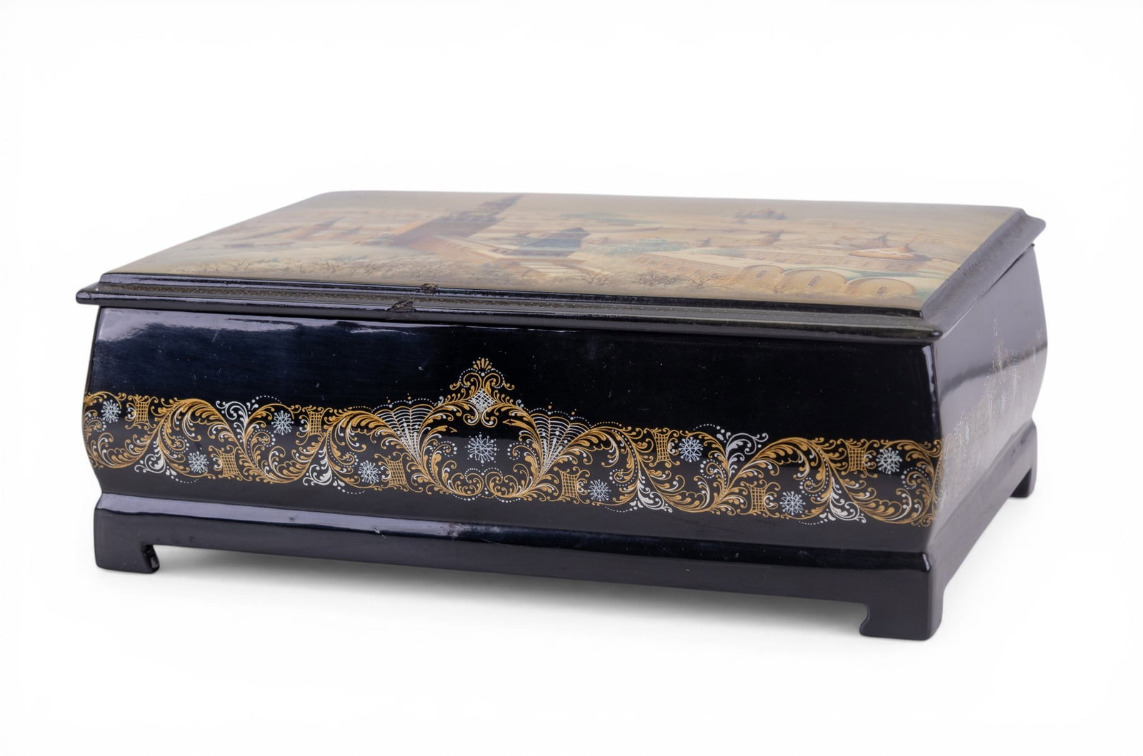 Fedoskino Russian Lacquerware Jewelry Casket (1 of 14)