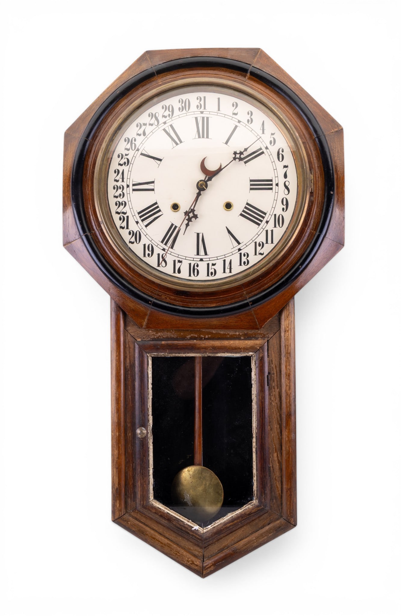 19th C Regulator Wall Clock (1 of 9)