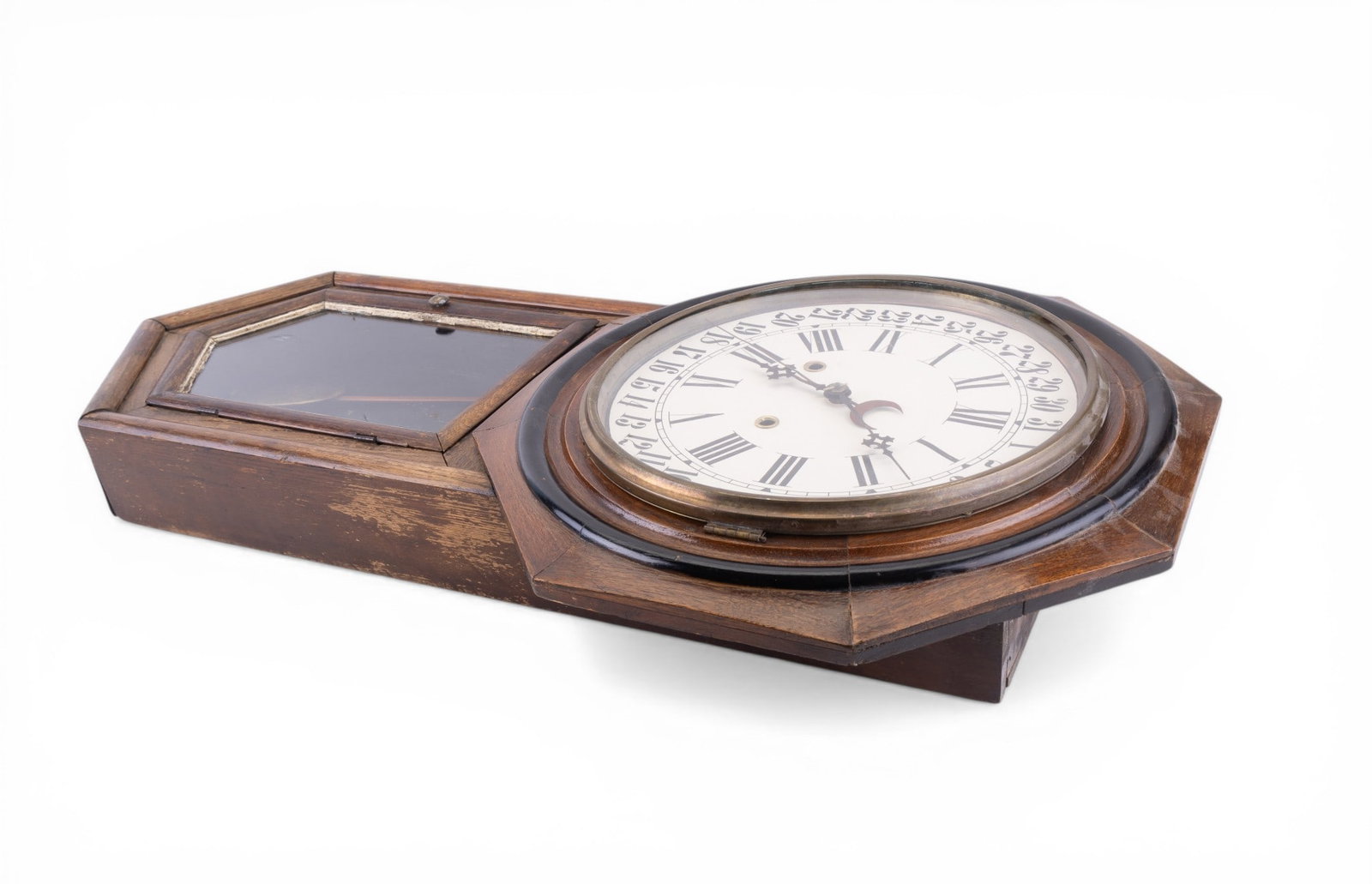 19th C Regulator Wall Clock - 6