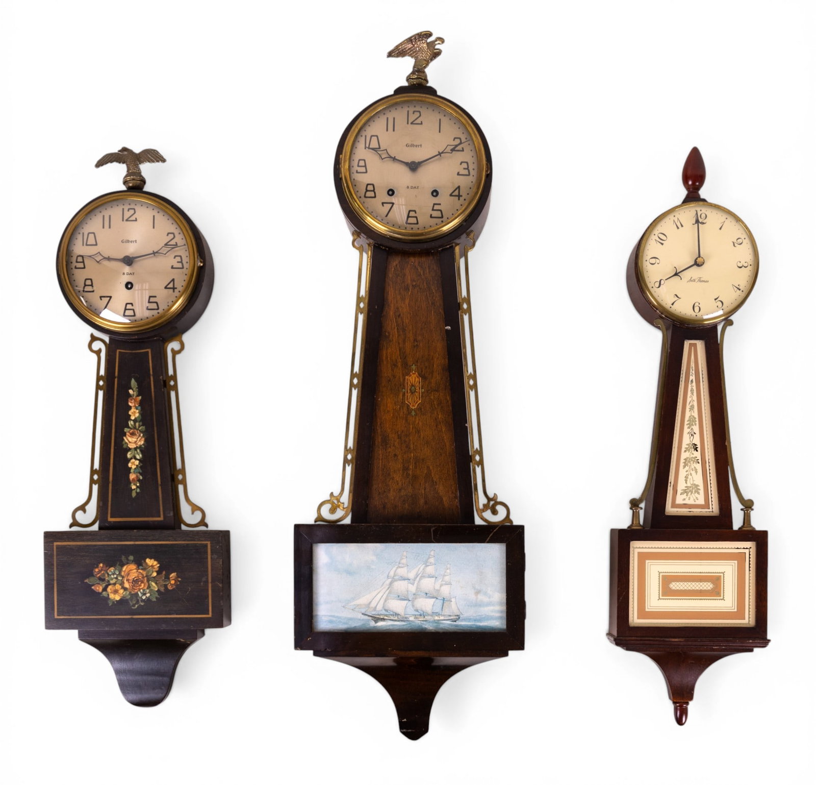 Seth Thomas and Gilbert Banjo Clocks (1 of 17)