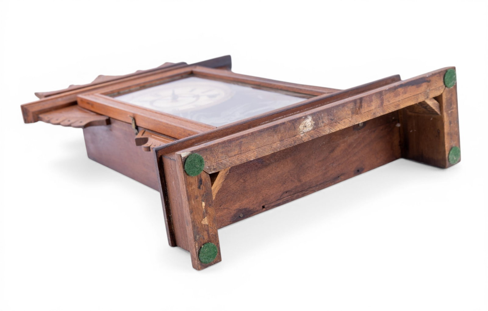 Antique "Leopard" Walnut Parlor Clock - 11