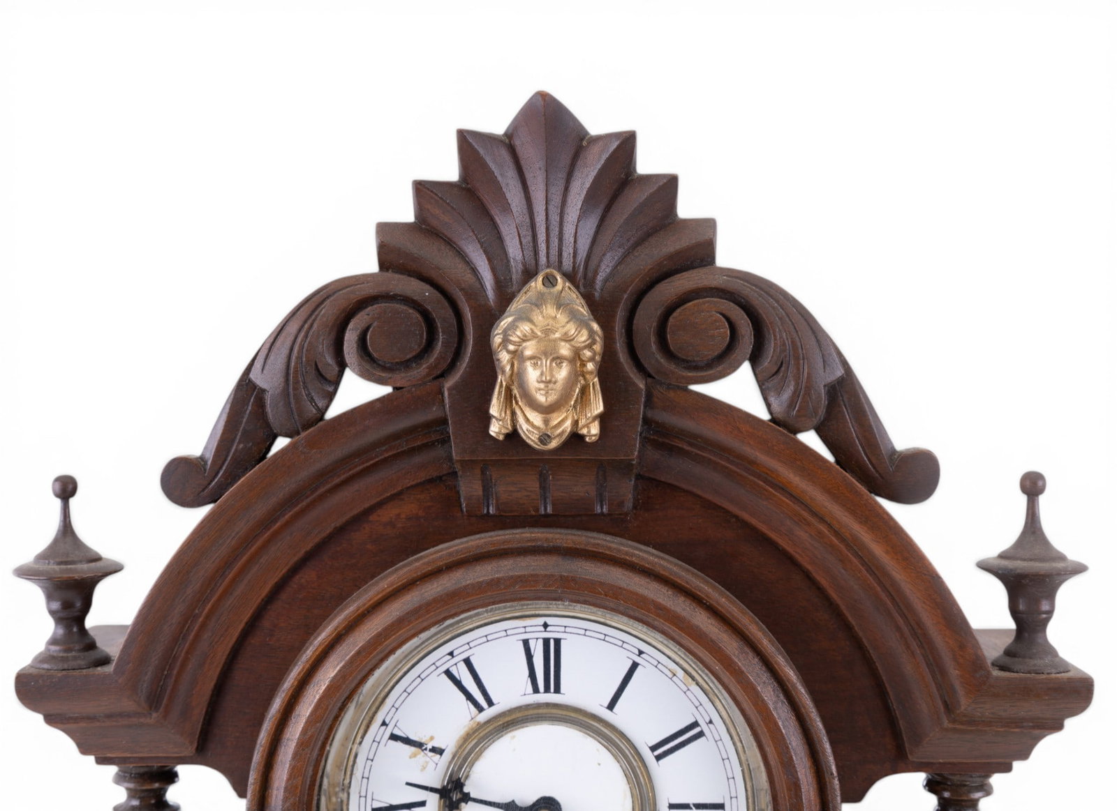 Antique Walnut Parlor Clock - 3