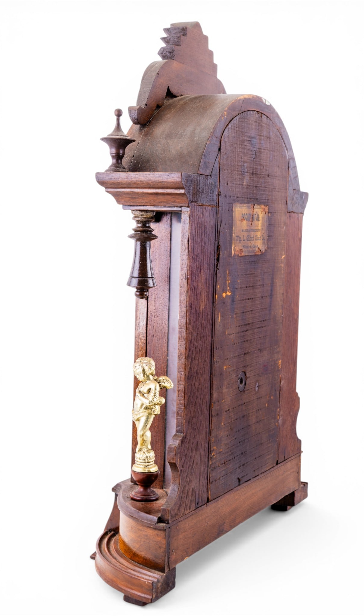 Antique Walnut Parlor Clock - 6