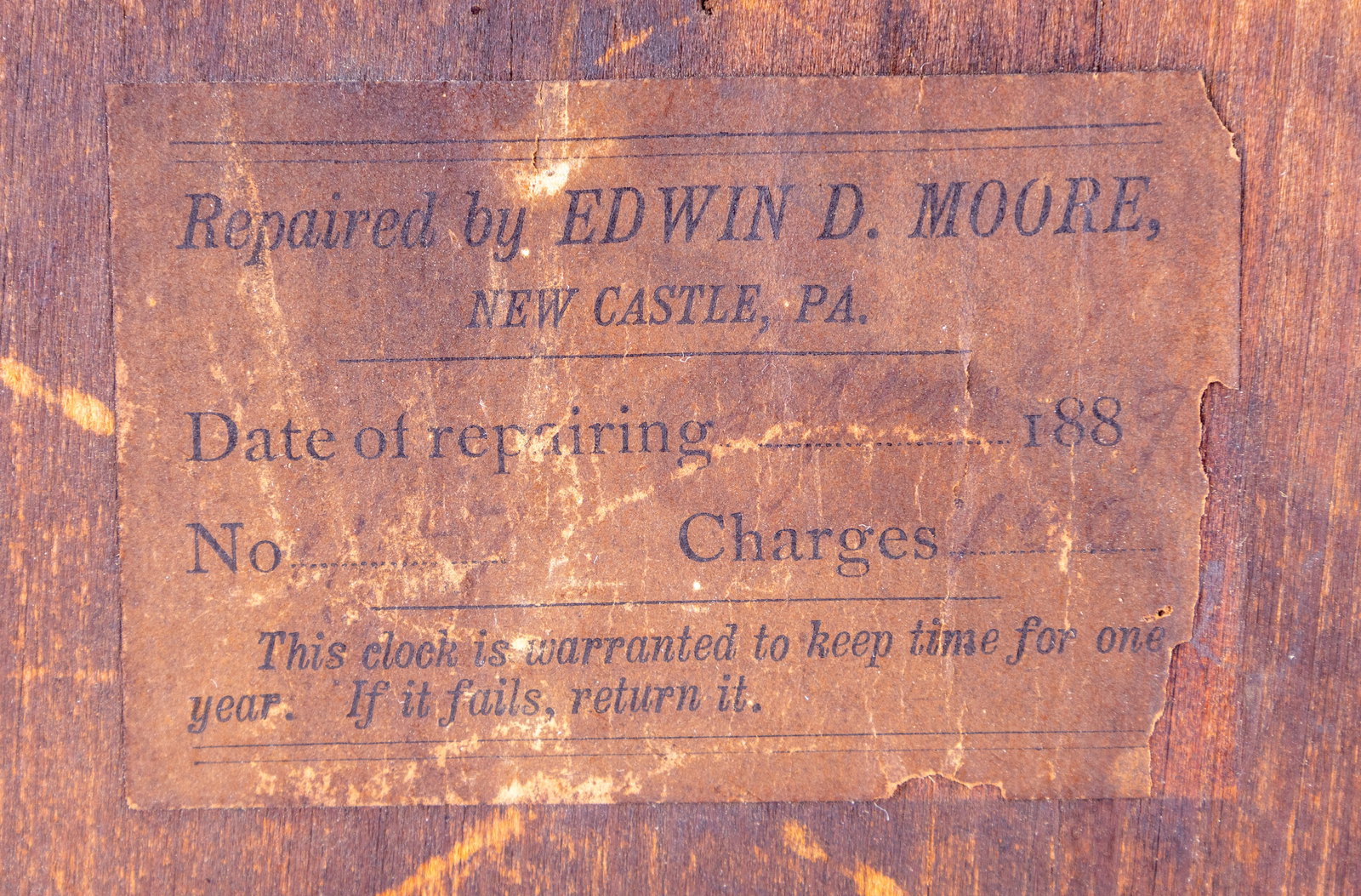 Antique Parlor Clock - 8