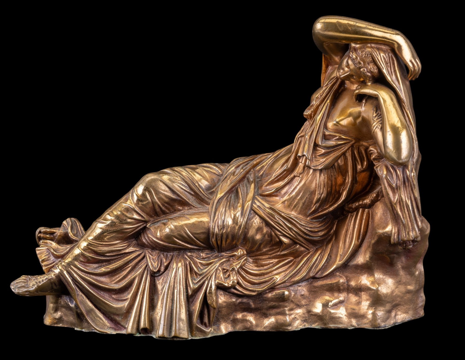 Bronze Classical Maiden Clock Topper - 7